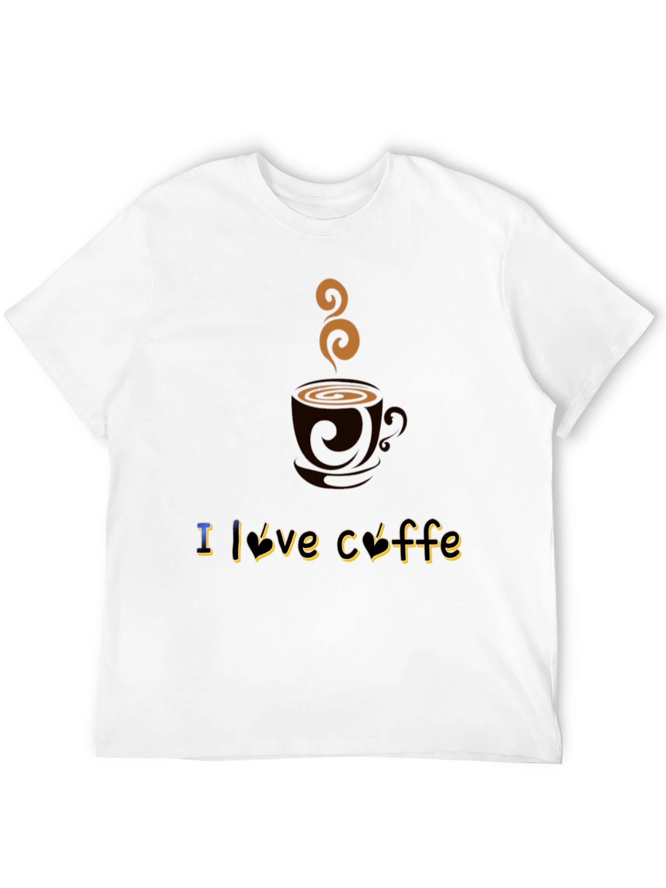 Black I Love Coffee Graphic T-Shirt - Soft Cotton Blend view 12