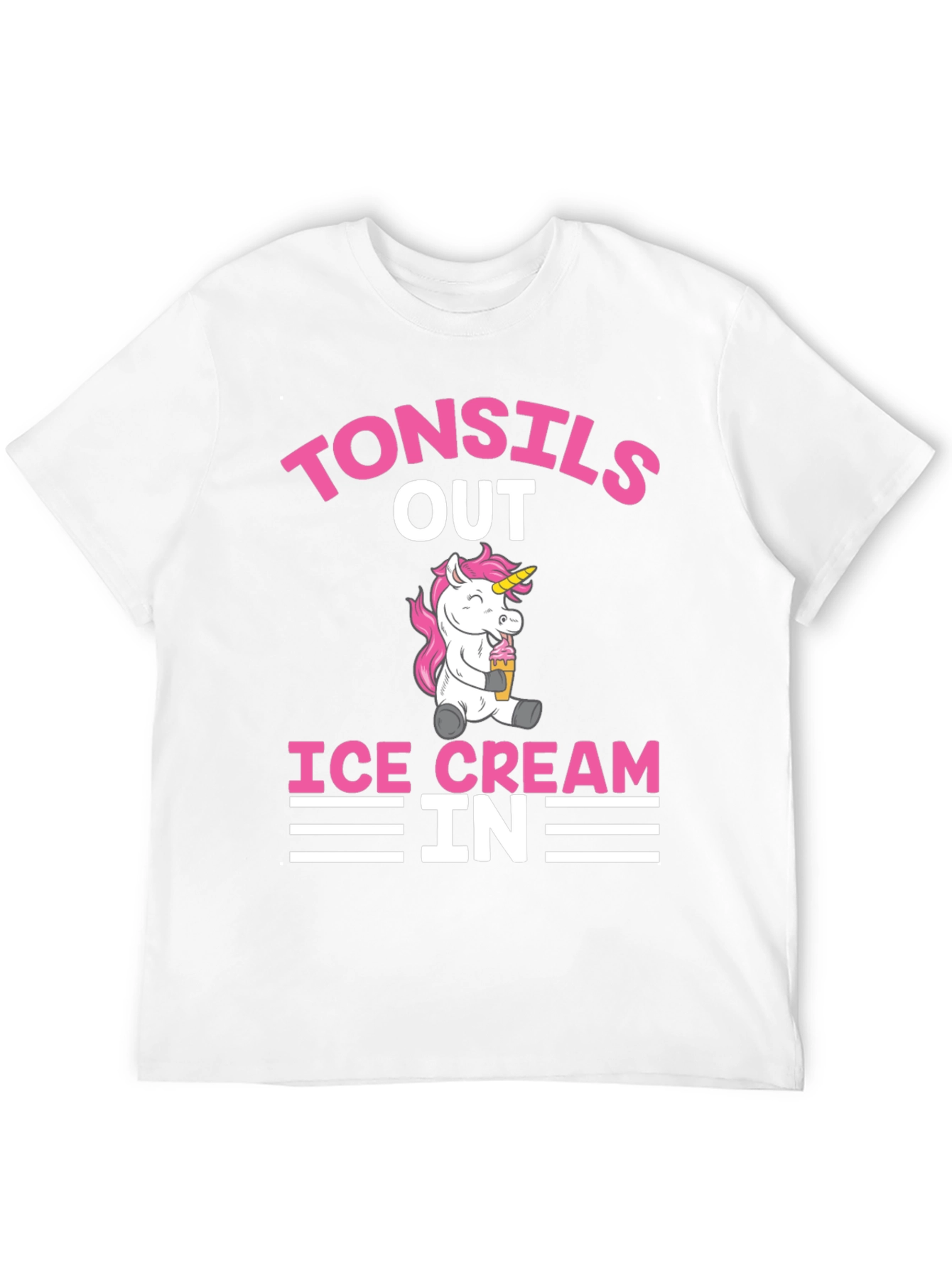 Black Tonsils Out Ice Cream In Funny Graphic Tee view 12