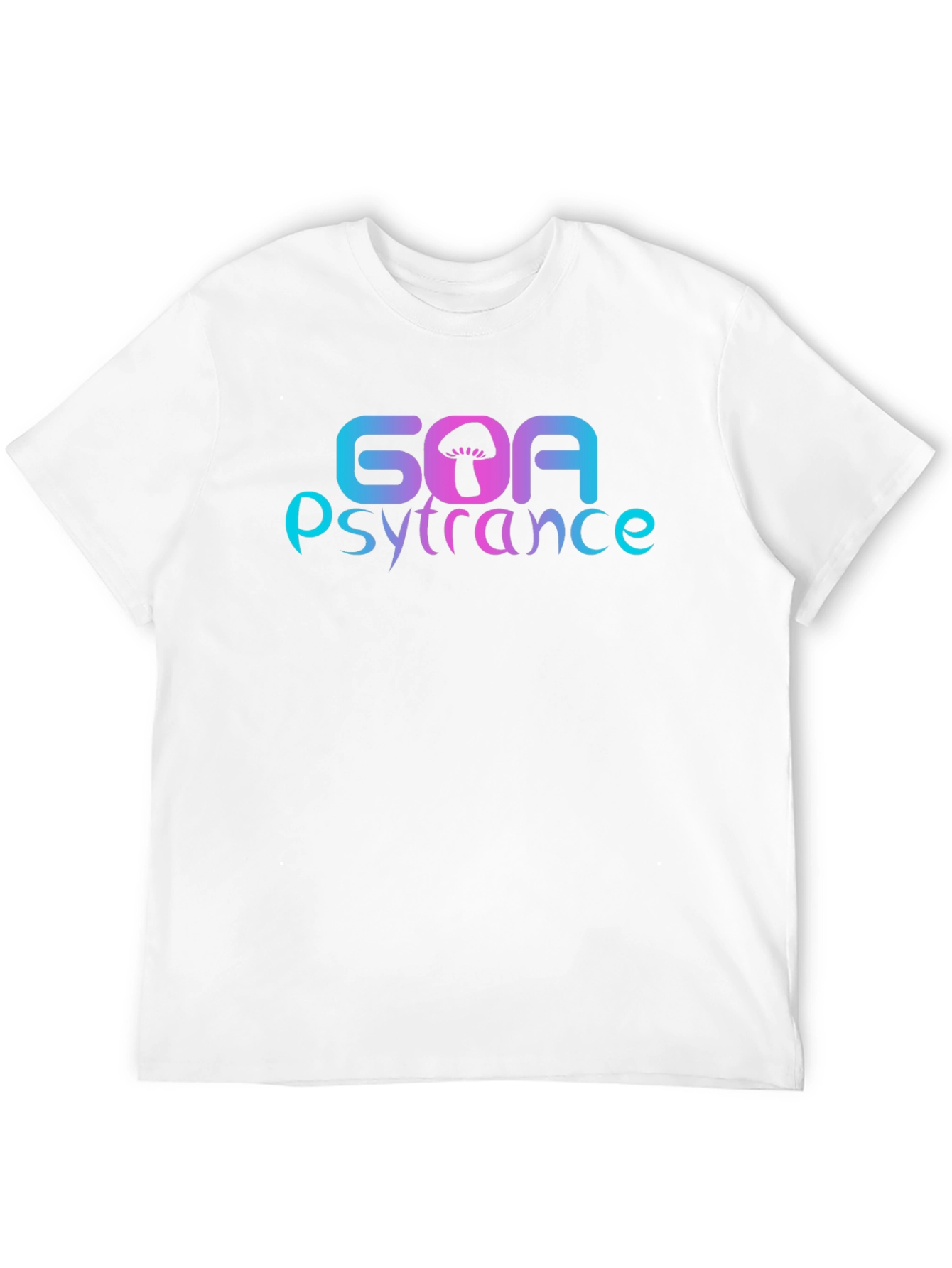 Black Goa Psytrance Mushroom Graphic T-Shirt view 12