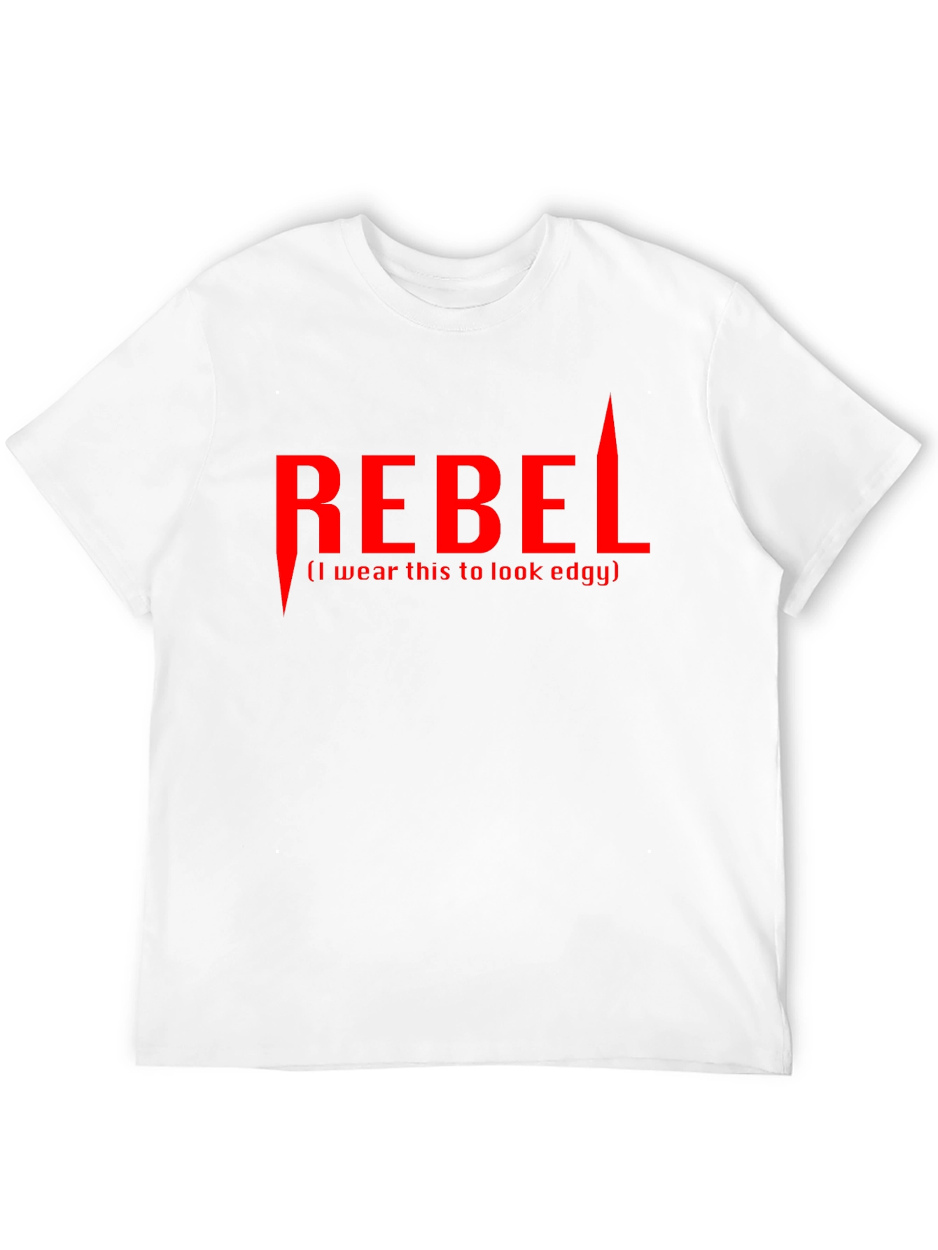 Black Edgy Rebel Graphic T-Shirt - Black Cotton Tee view 12