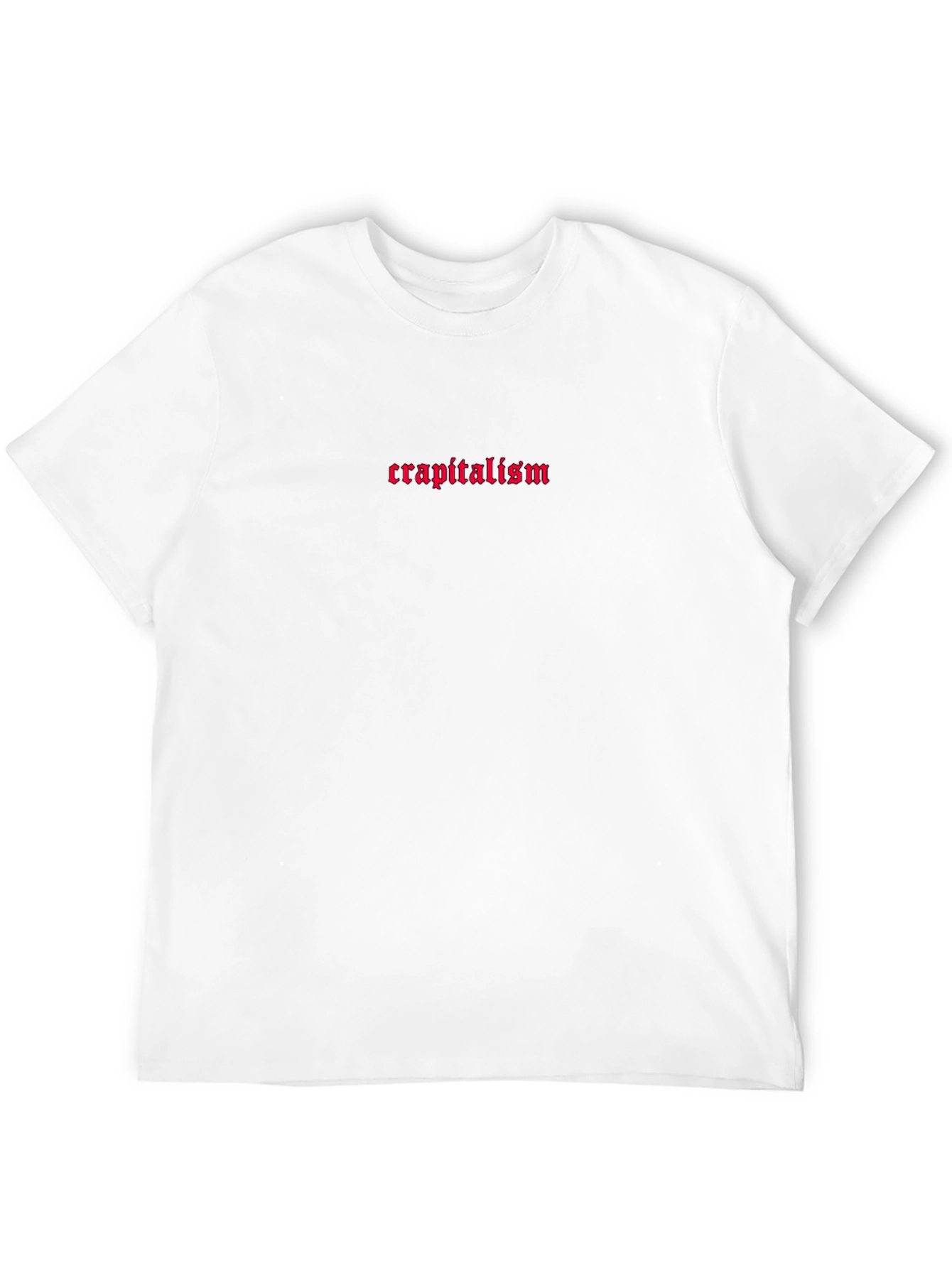 Black Crapitalism Black Graphic Tee - Edgy Streetwear view 12