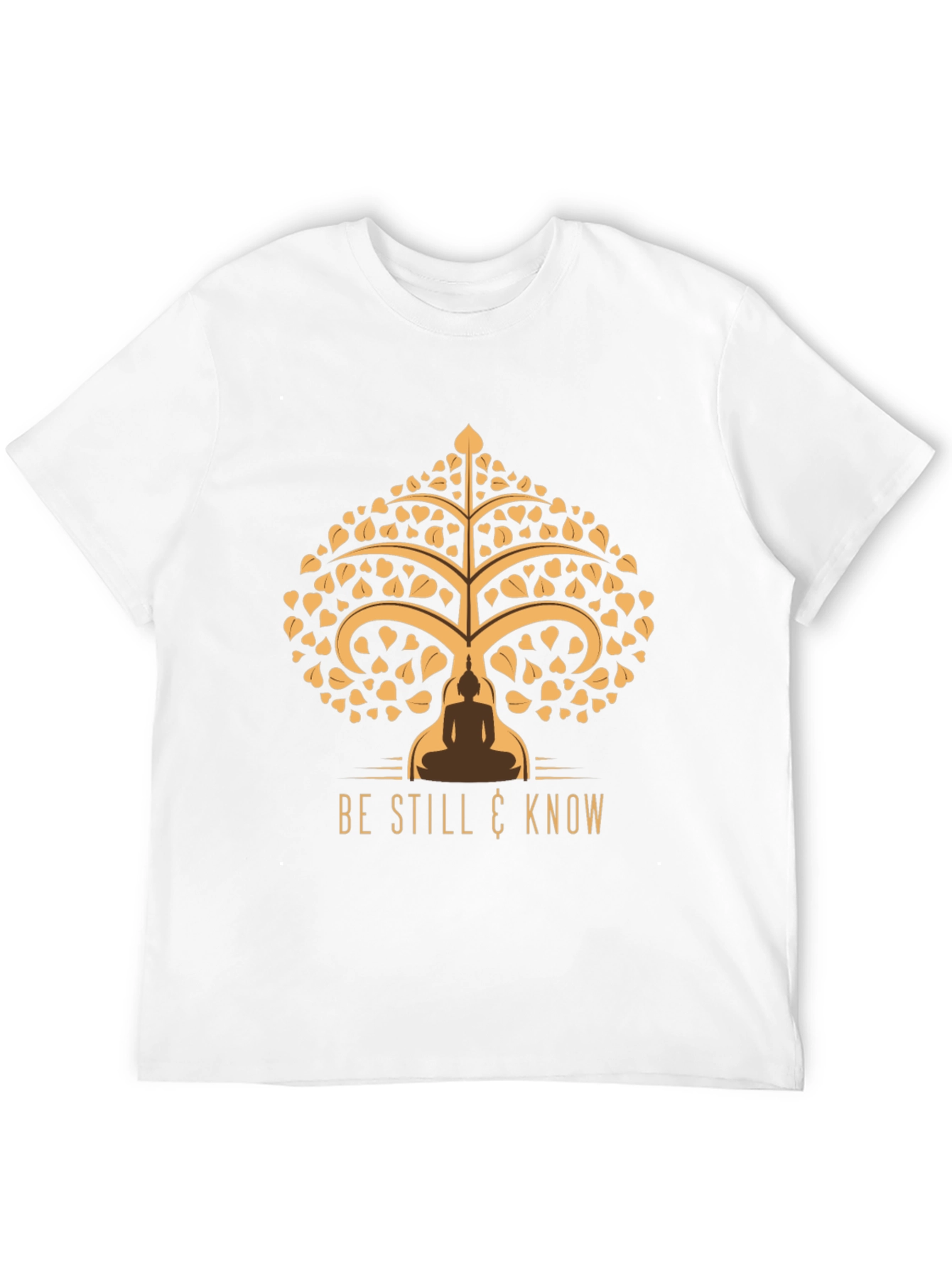 Black Be Still & Know Tee - Spiritual Tree of Life Design view 12