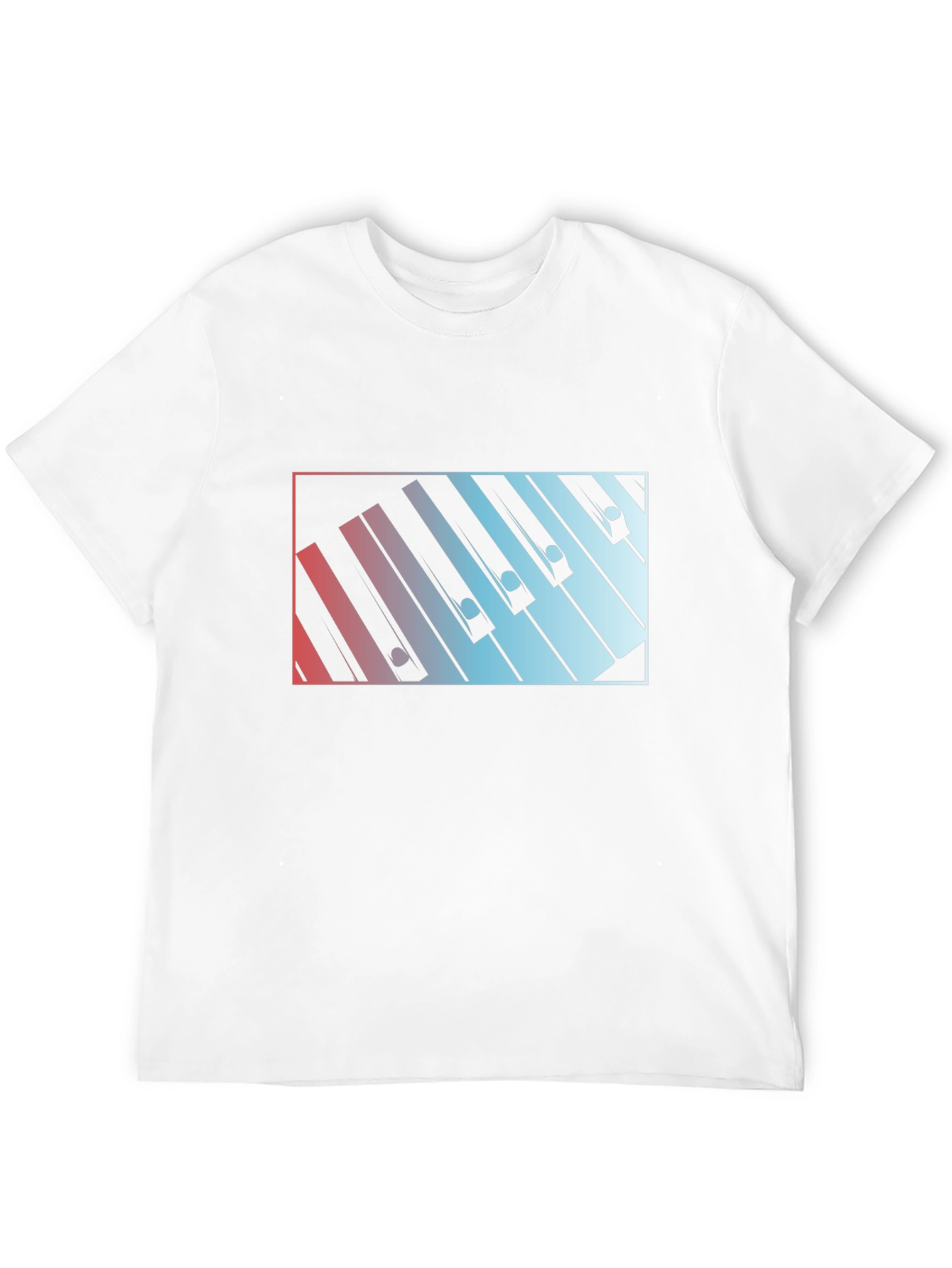 Black Piano Keys Graphic Tee - Music Lover Shirt view 12