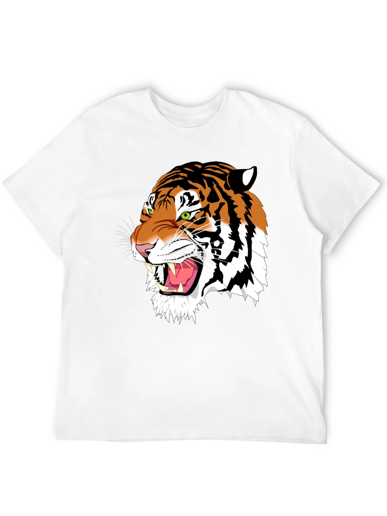 Black Tiger Graphic Black T-Shirt - Animal Print view 12