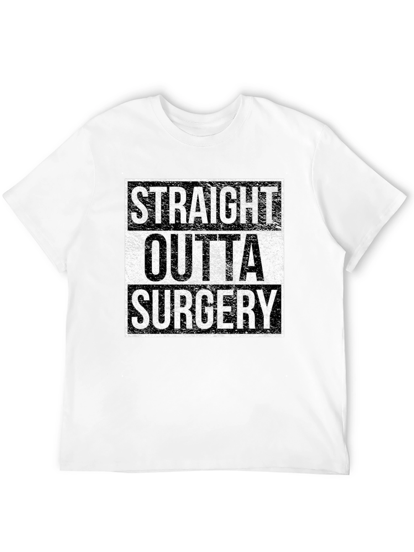 Black Straight Outta Surgery Graphic Tee view 12