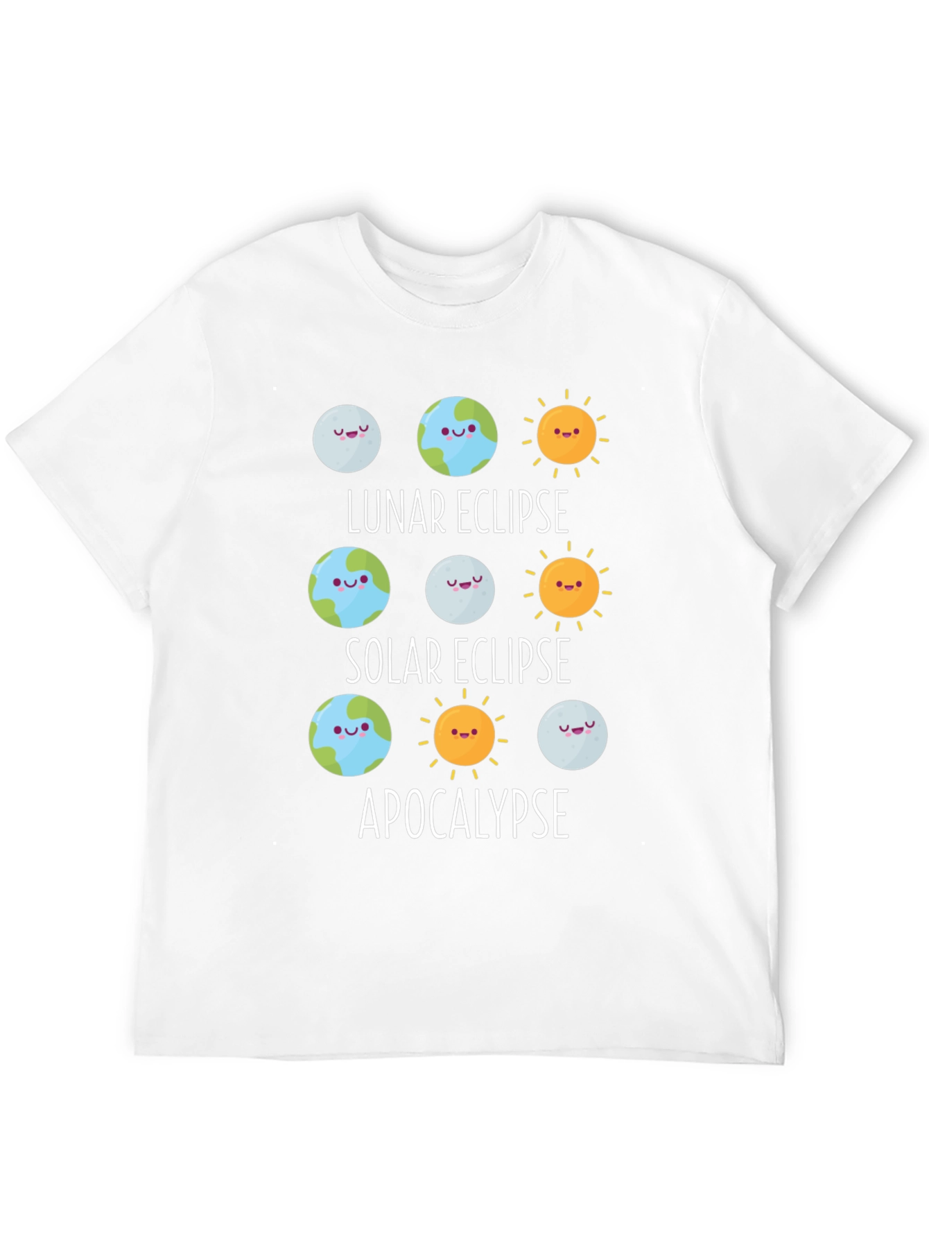 Black Eclipse & Apocalypse Graphic T-Shirt - Funny Astronomy Tee view 12