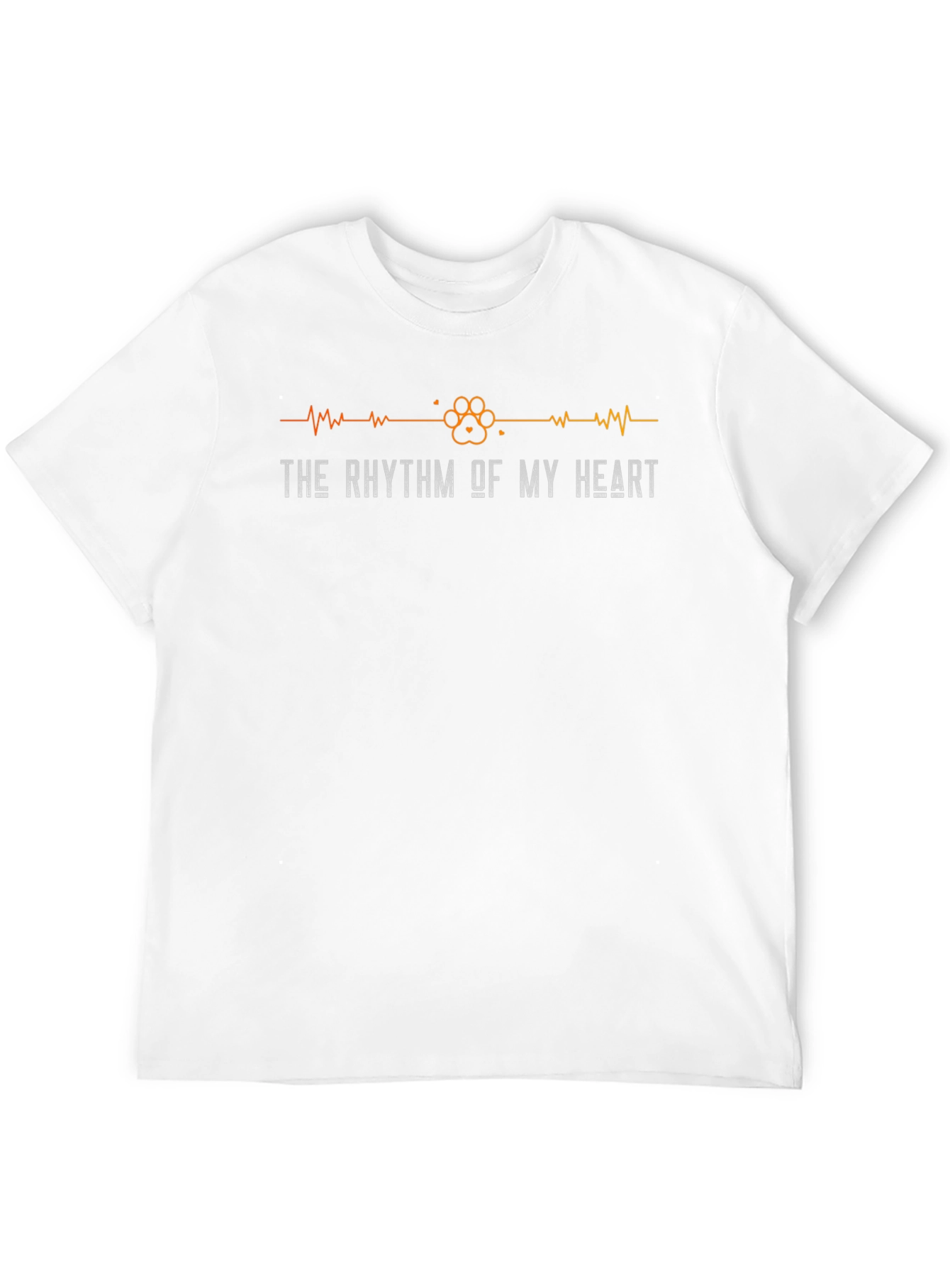 Black The Rhythm of My Heart Pet Paw Print Tee view 12