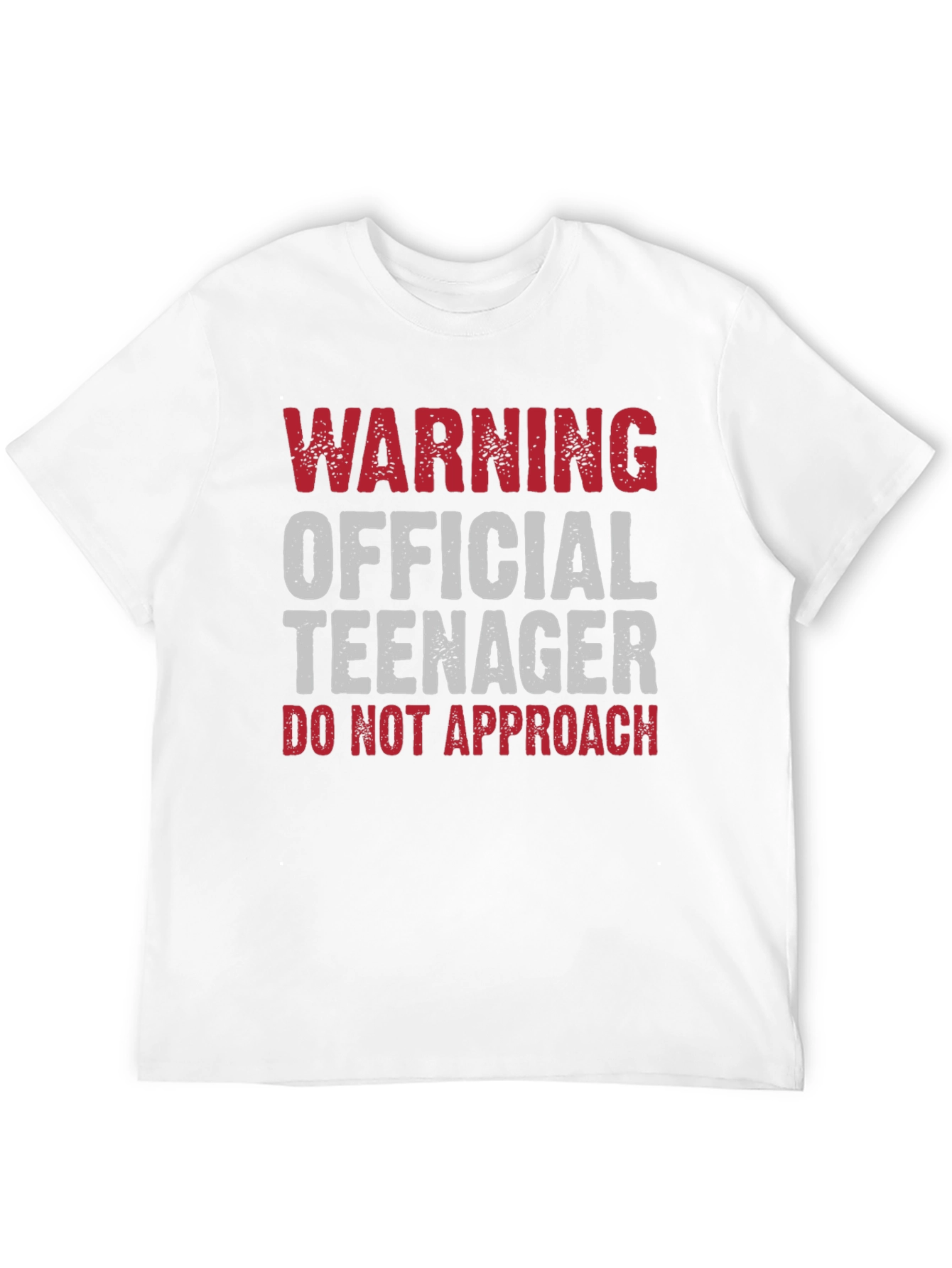 Black Warning Official Teenager - Novelty Graphic Tee view 12