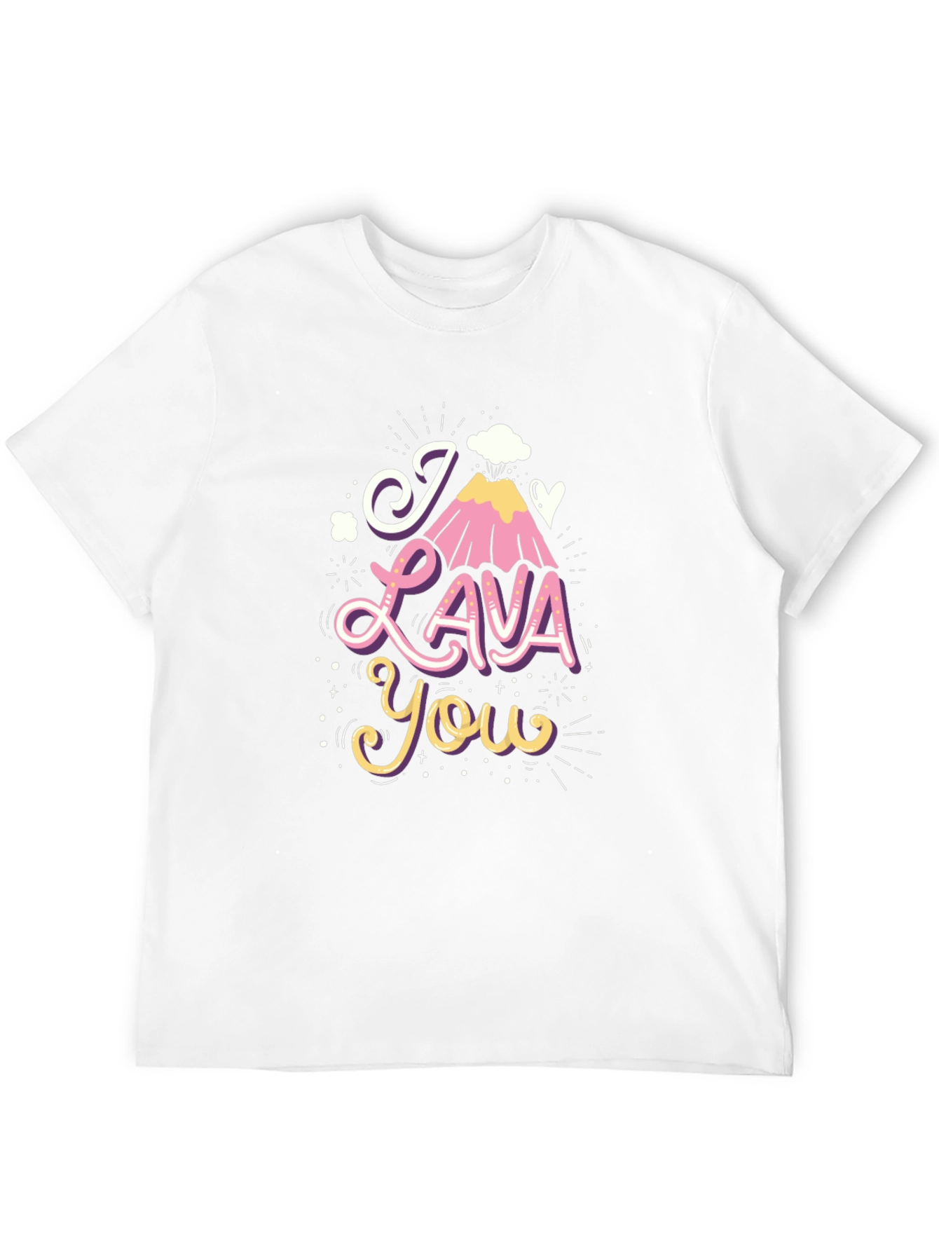 Black I Lava You Graphic Tee - Funny Valentine's Day Shirt view 12