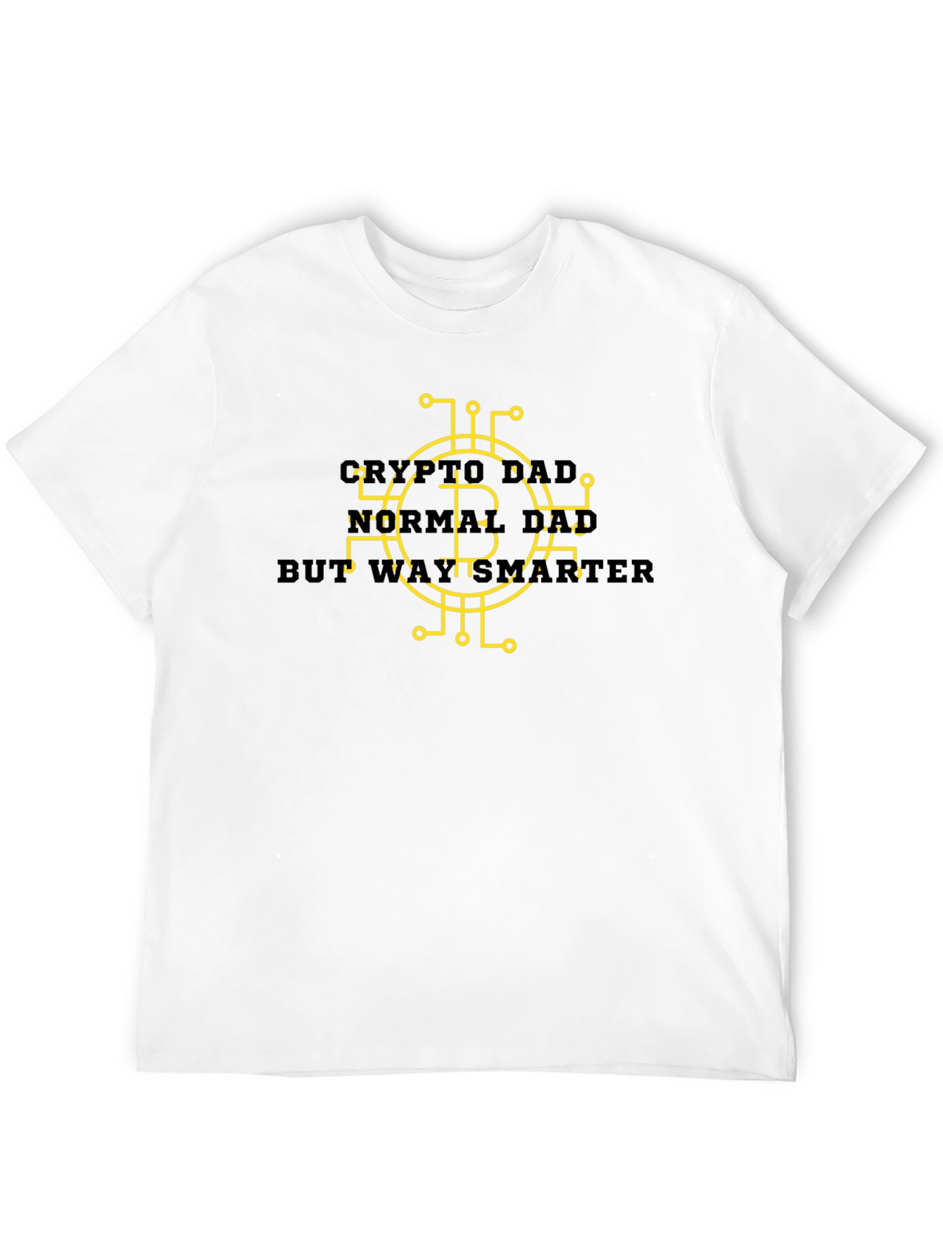 Black Crypto Dad Smarter Black Tee view 12
