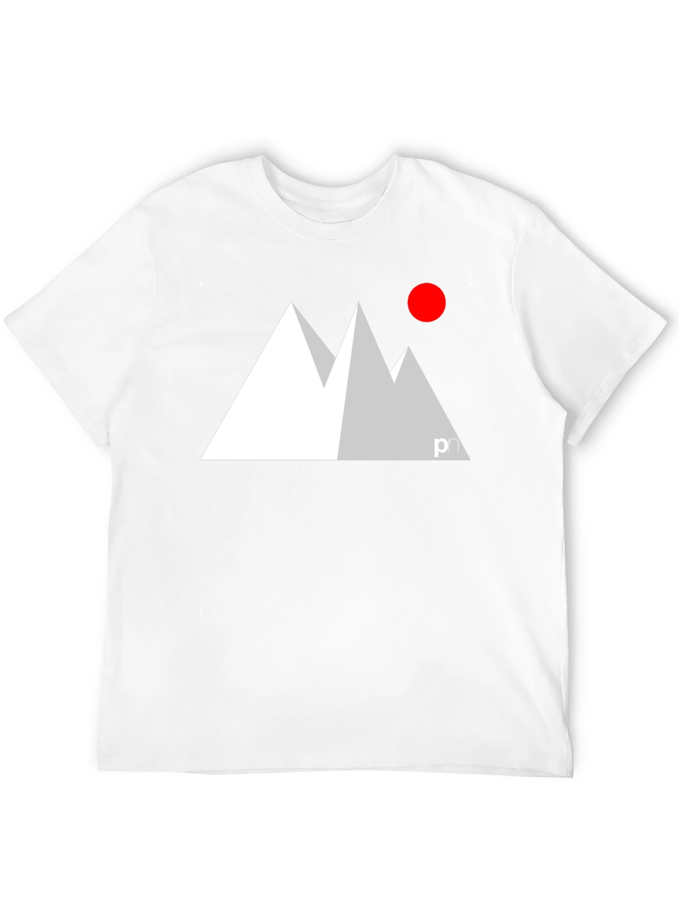 Black Modern Mountain Graphic Tee - Black view 12
