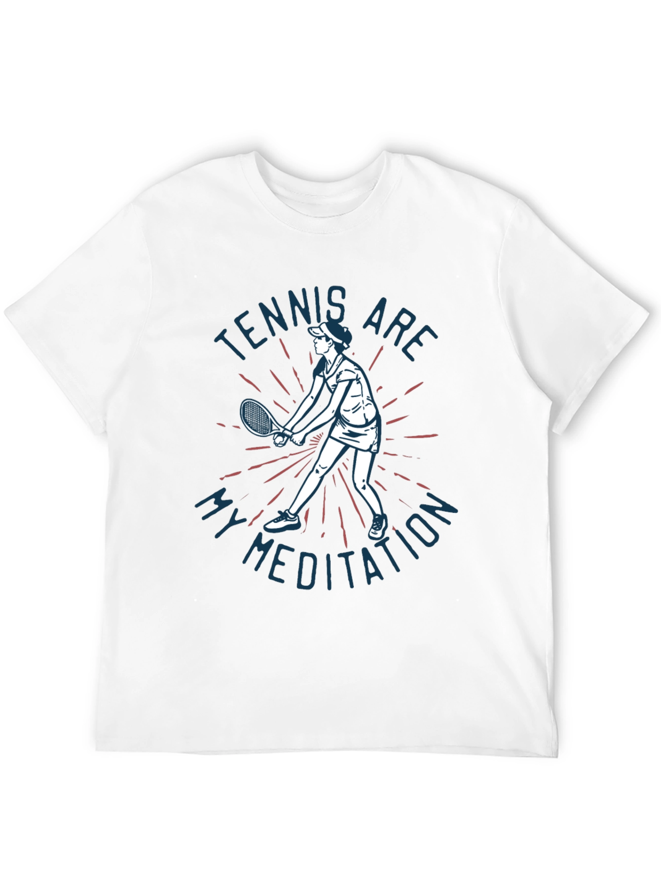 Black Tennis Meditation Graphic Tee - Unisex view 12