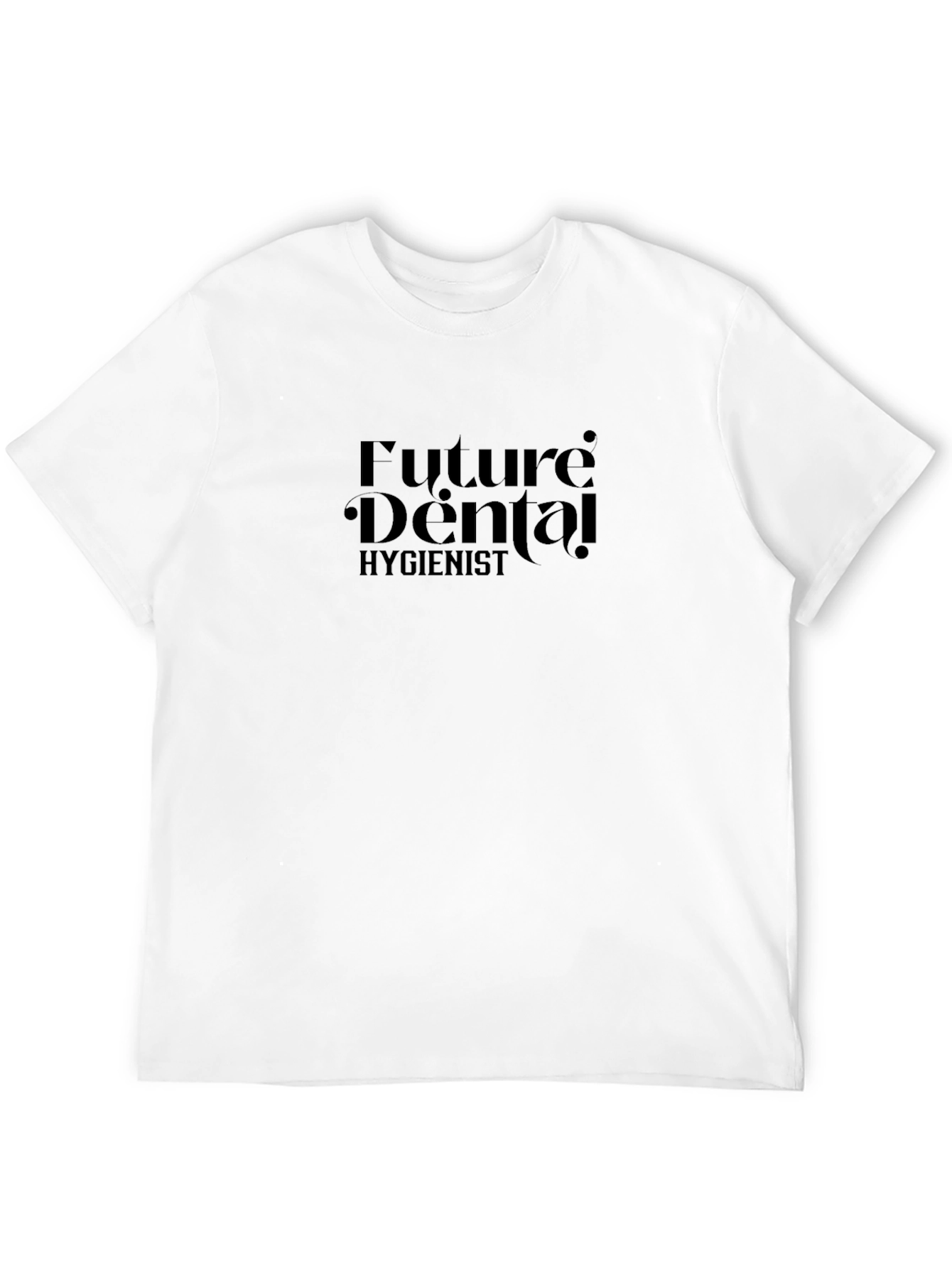 Black Future Dental Hygienist T-Shirt - Black view 12