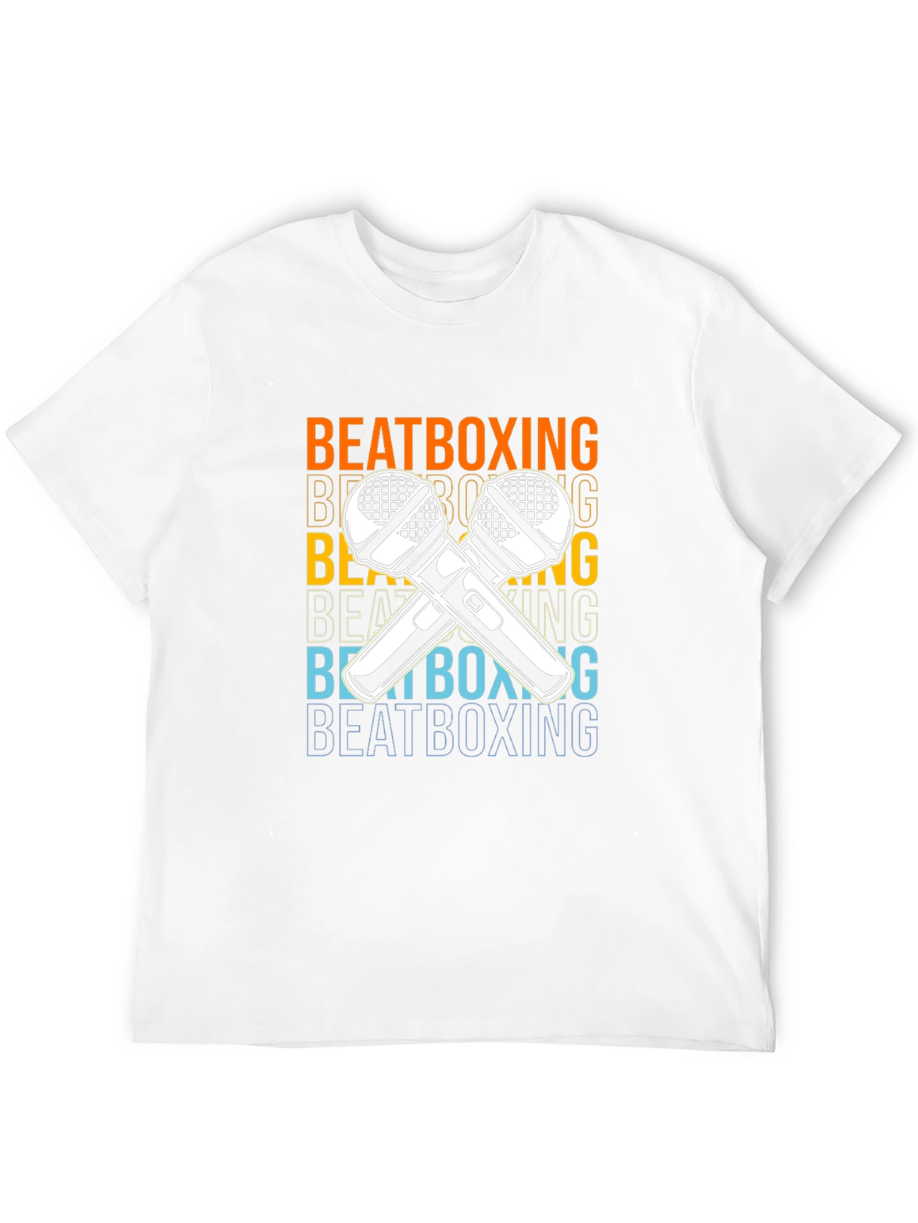 Black Beatboxing Microphone Graphic Tee view 12