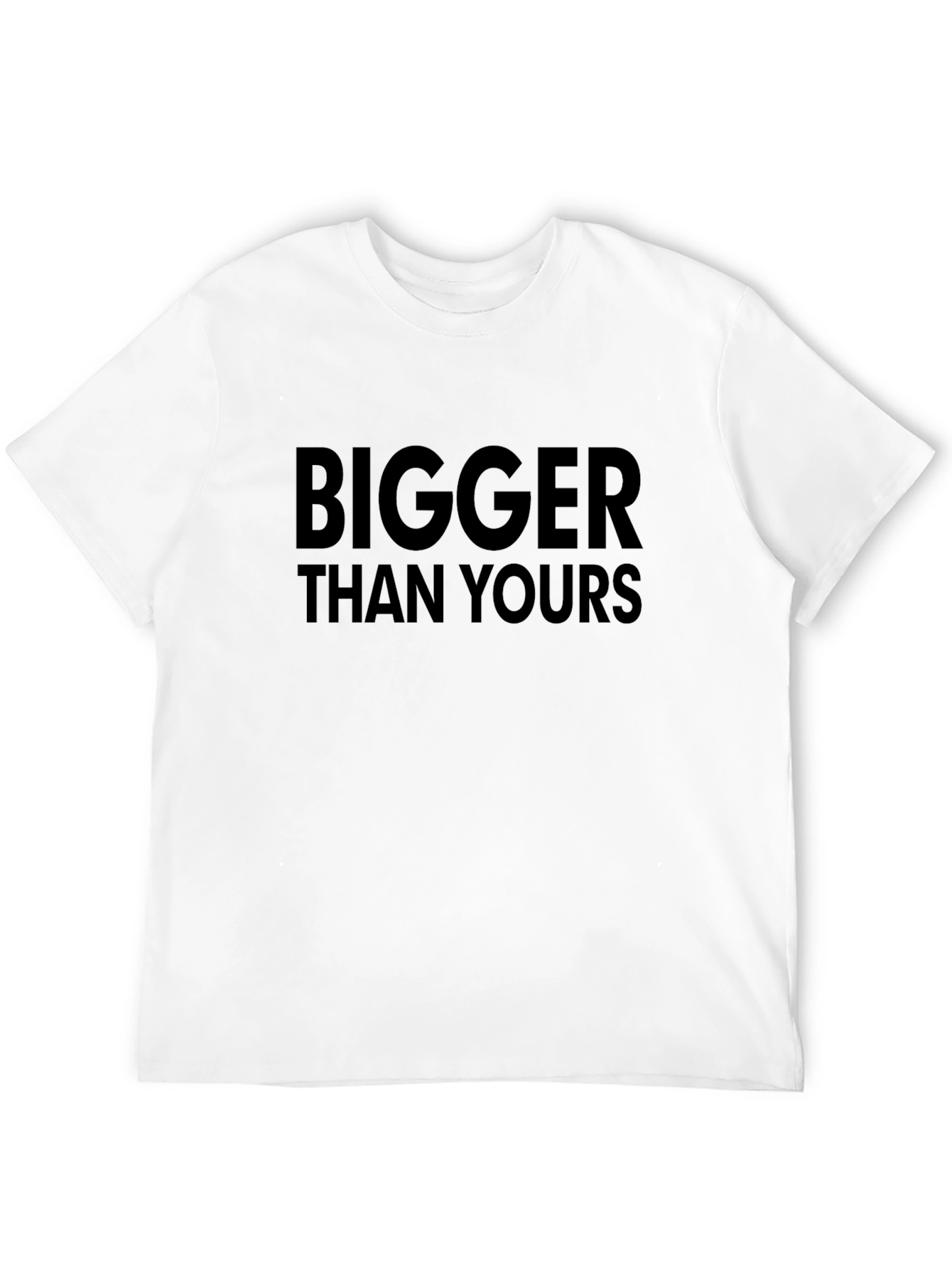Black Bigger Than Yours Graphic Black T-Shirt view 12
