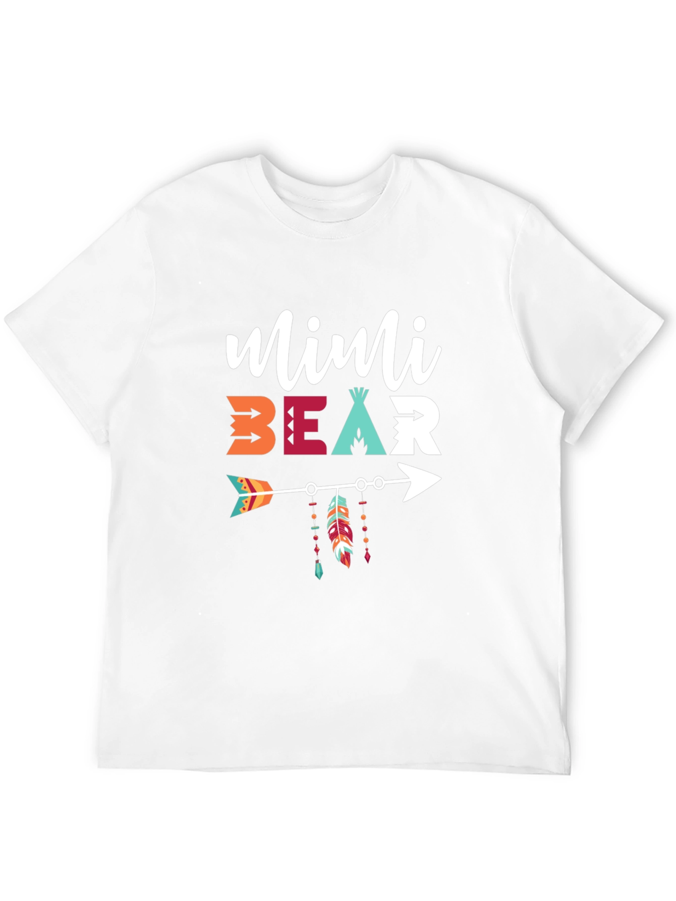 Black Mimi Bear Arrow Graphic T-Shirt view 12