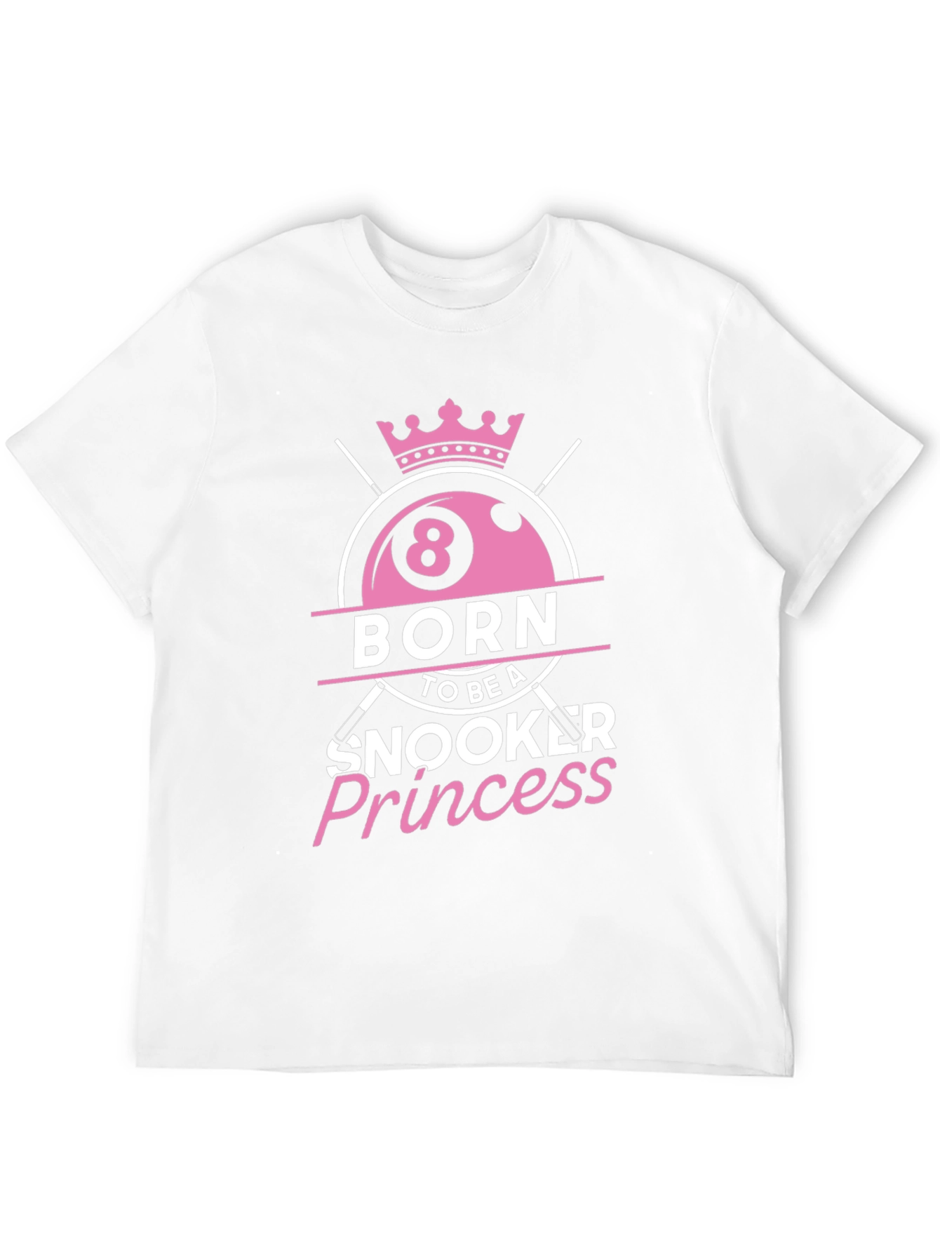 Black Born Snooker Princess Tee - Billiards Lover T-Shirt view 12