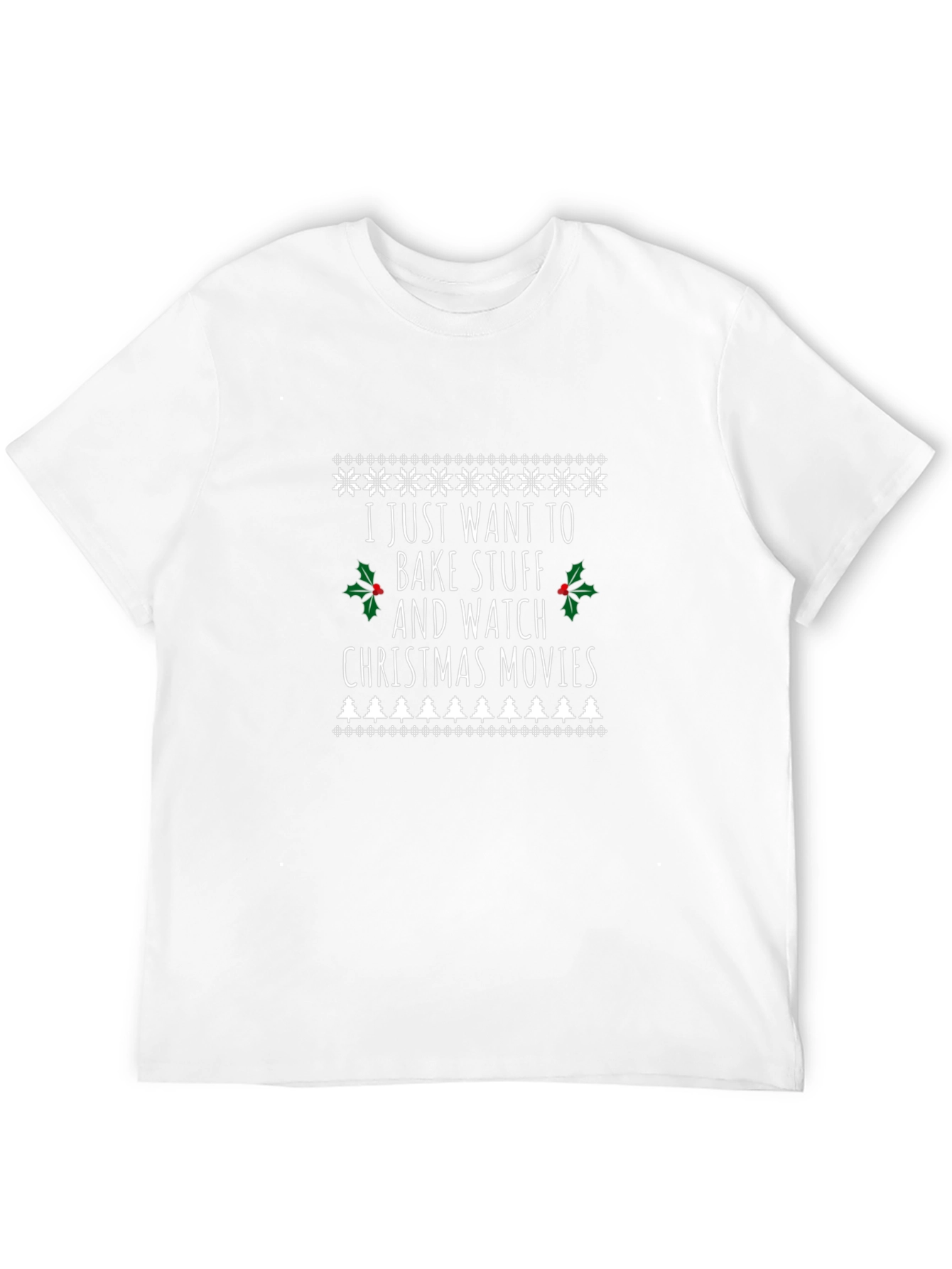 Black Christmas Baking & Movies T-Shirt - Holiday Season Apparel view 12