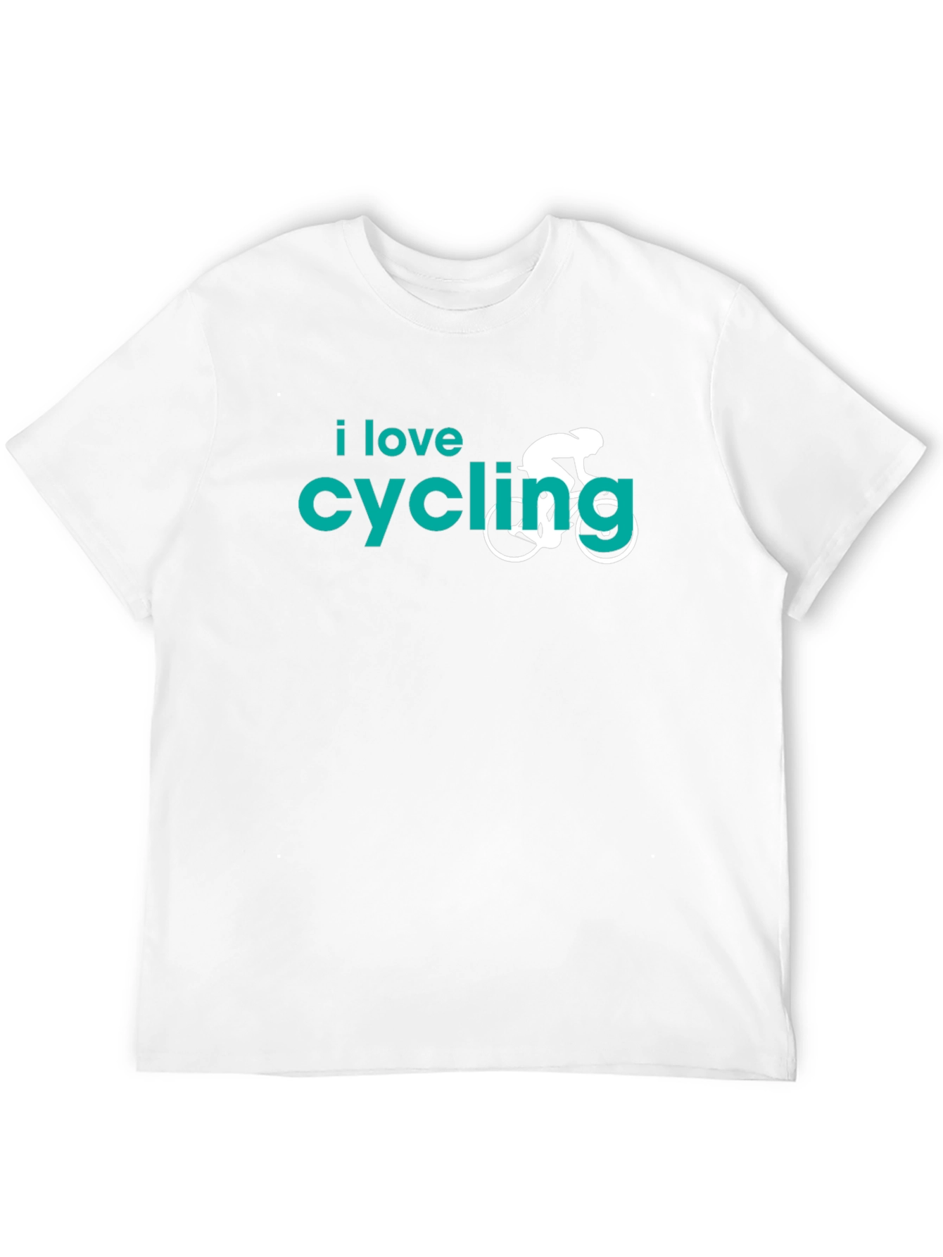 Black I Love Cycling Graphic T-Shirt - Black view 12