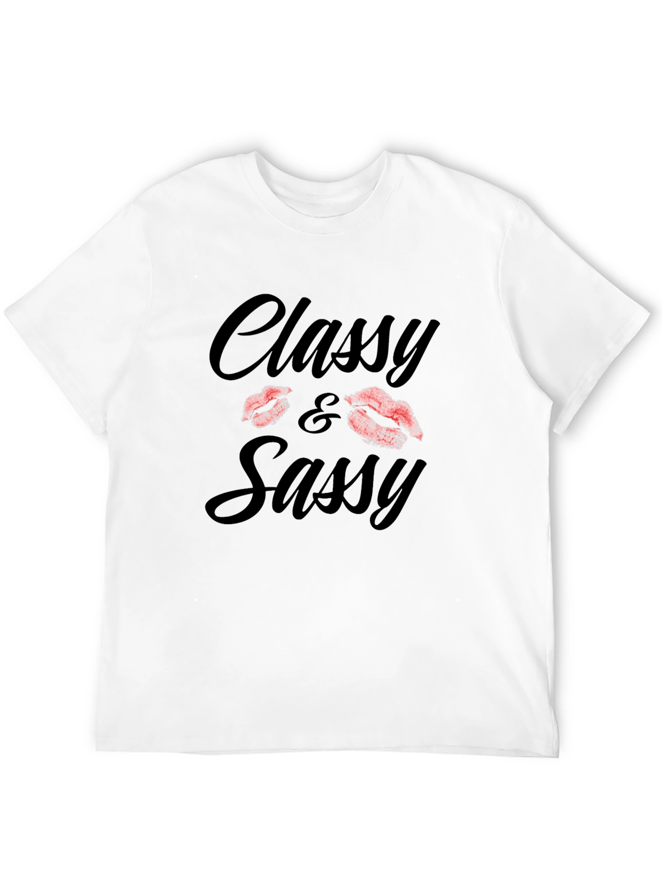 Black Classy & Sassy Black Graphic Tee Shirt view 12