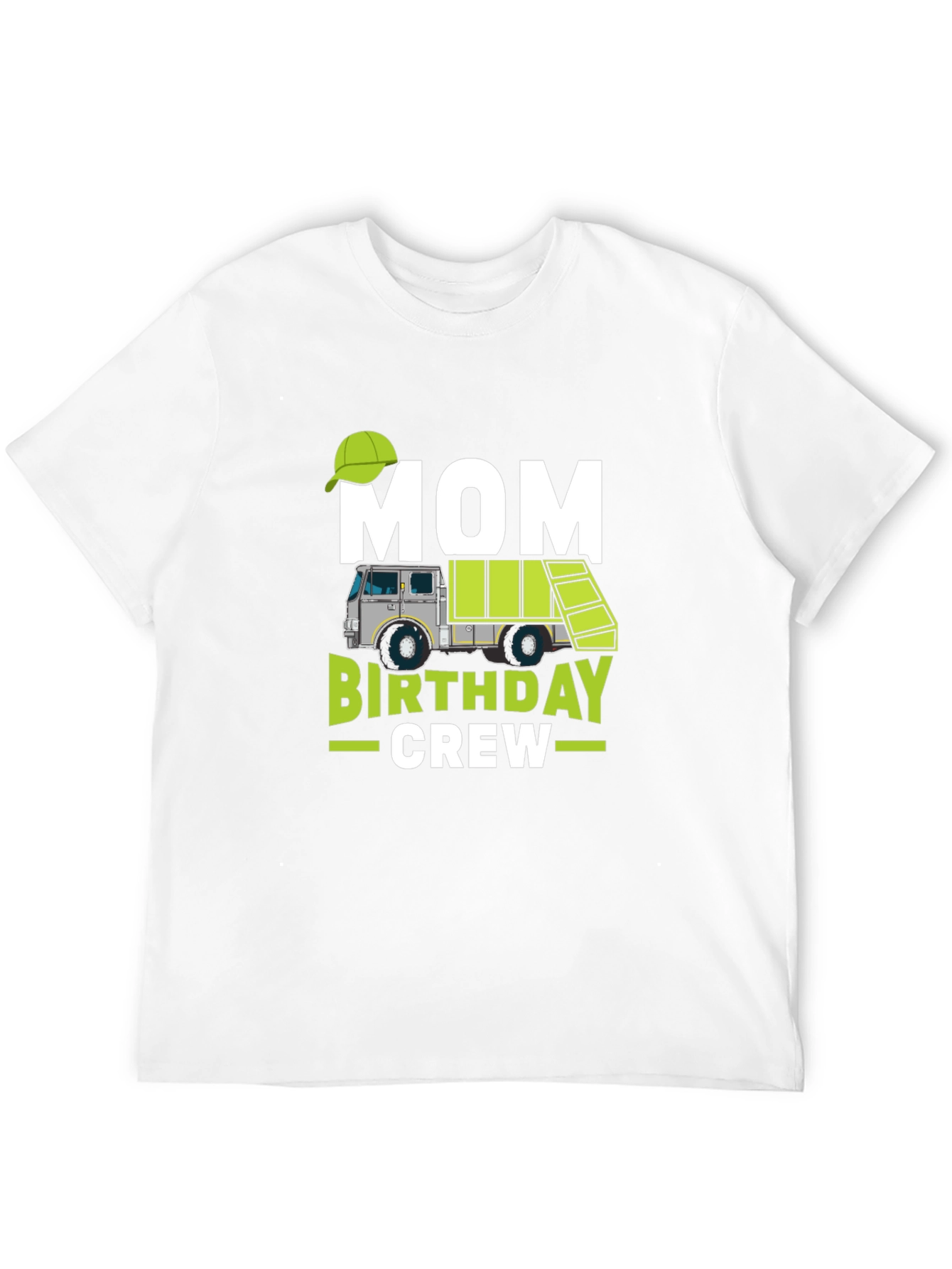 Black Mom Birthday Crew Garbage Truck T-Shirt view 12