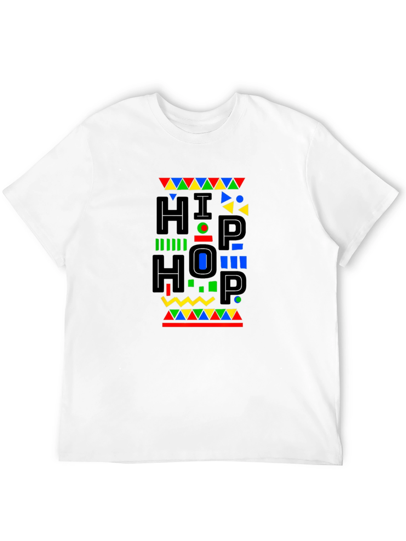 Black Retro Hip Hop Graphic Black T-Shirt view 12