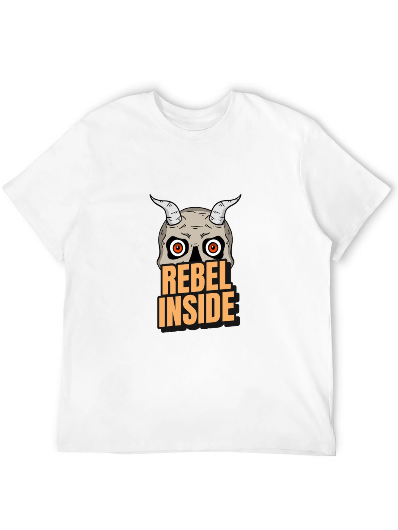 Black Rebel Inside Skull Graphic T-Shirt view 12