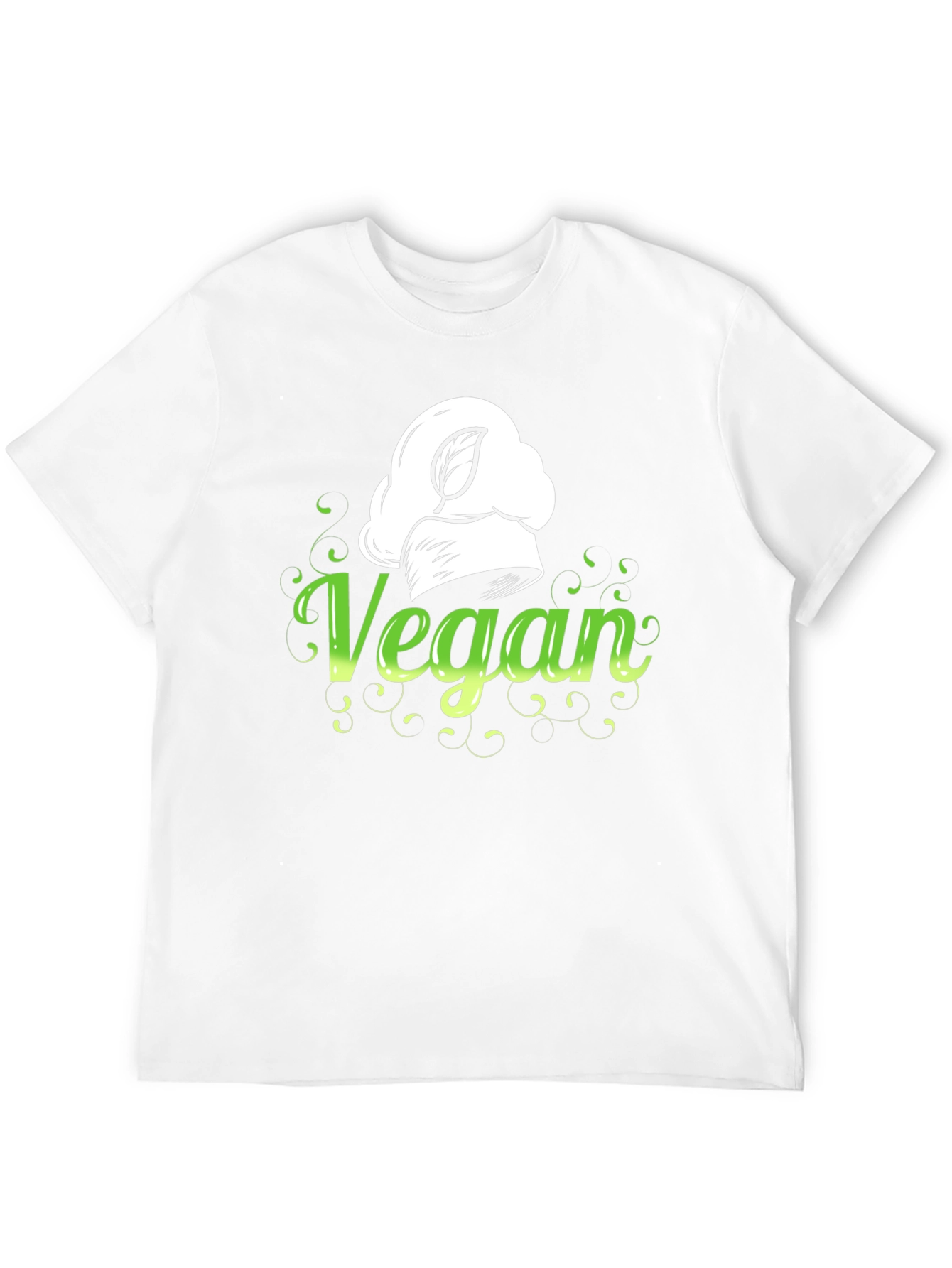 Black Vegan Chef Hat Graphic Tee - Stylish & Comfortable view 12