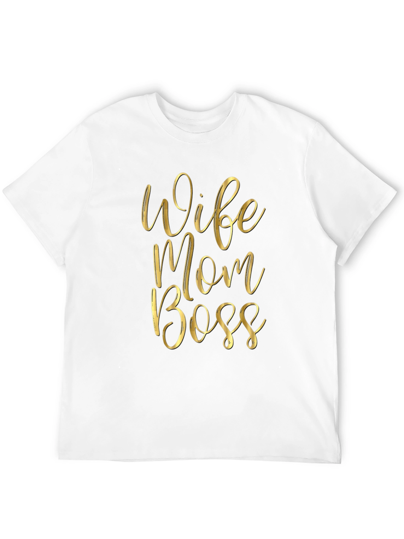 Black Wife Mom Boss Black Graphic Tee view 12