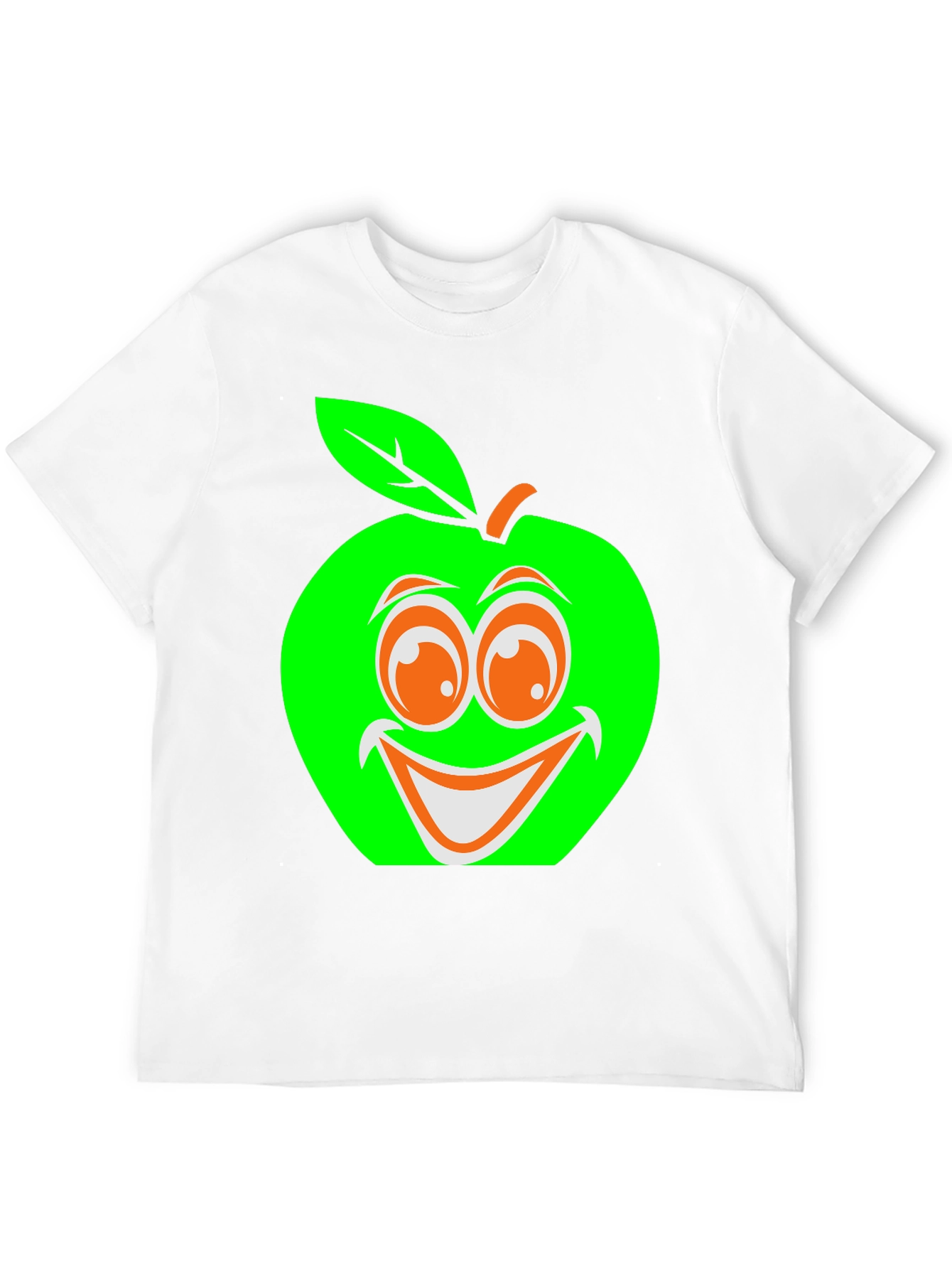 Black Funny Apple Graphic T-Shirt view 12