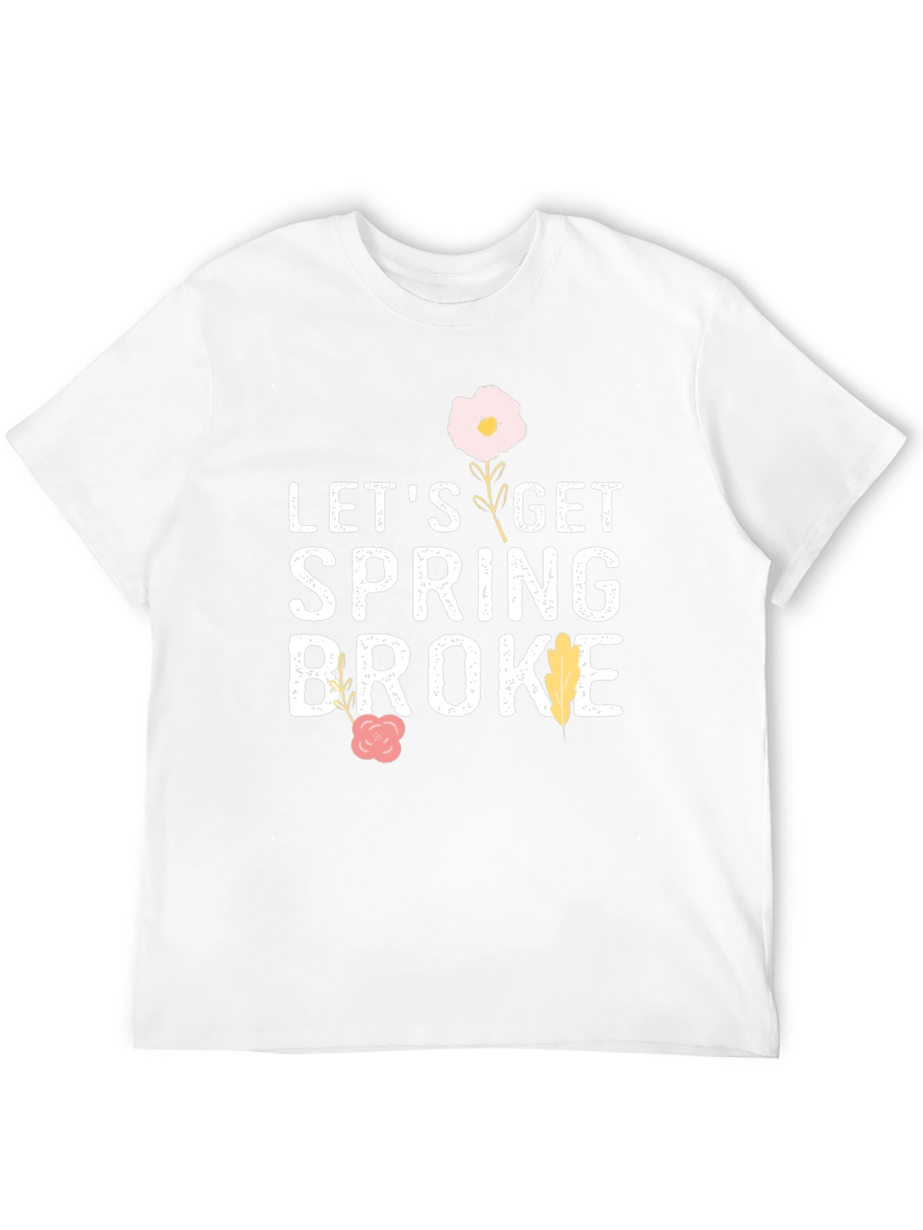 Black Let's Get Spring Broke Black T-Shirt view 12