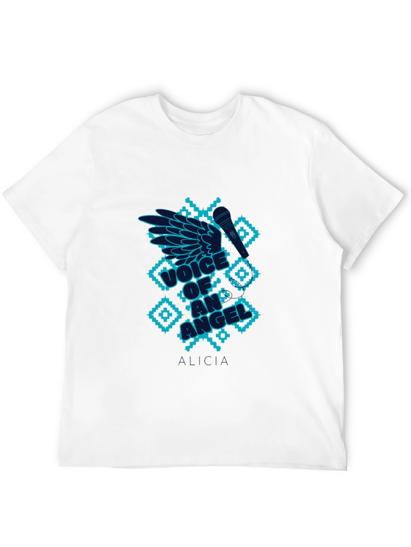 Black Voice of an Angel T-Shirt | Musical Design view 12