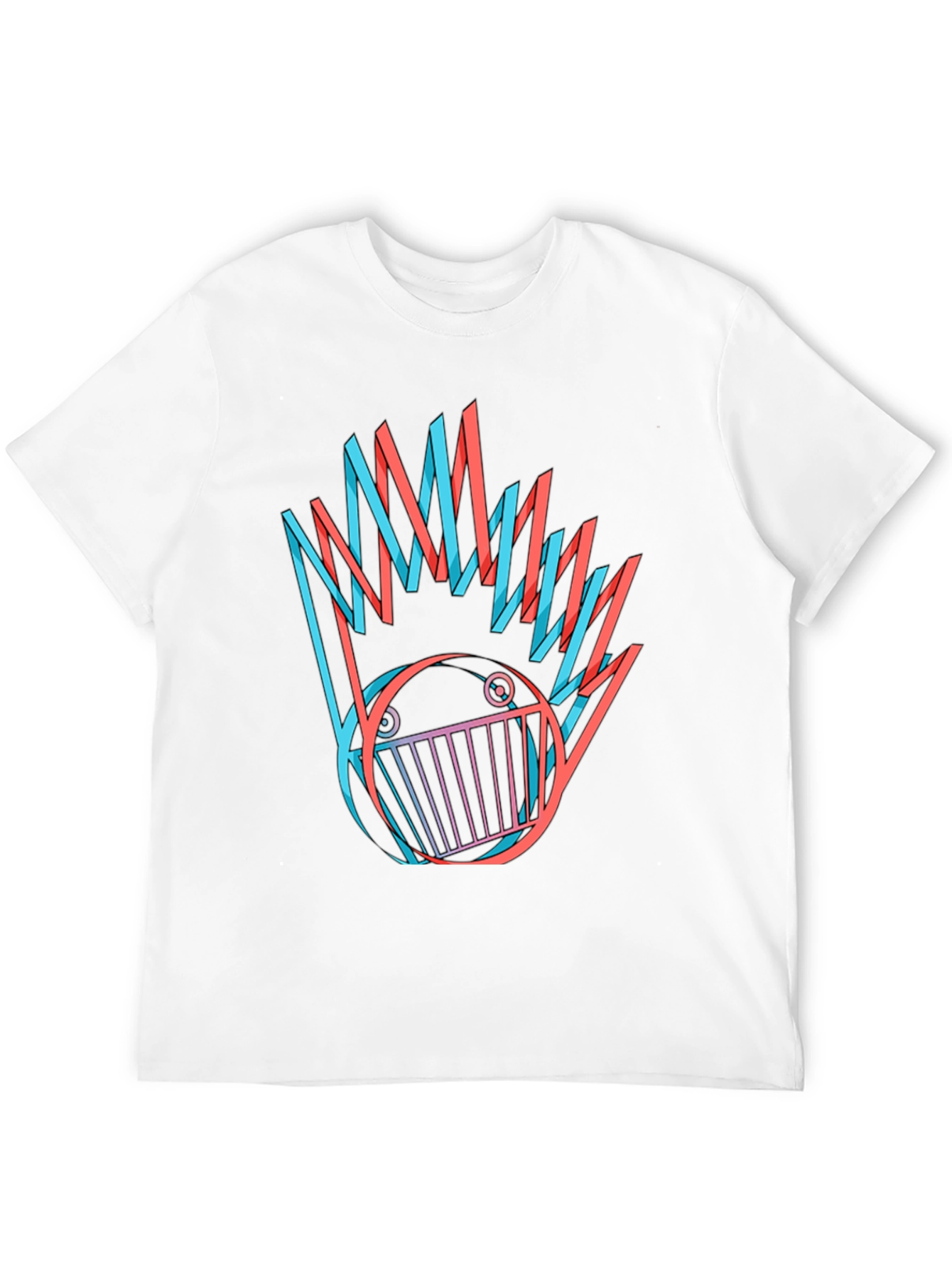 Black Abstract Graphic Print Black T-Shirt view 12