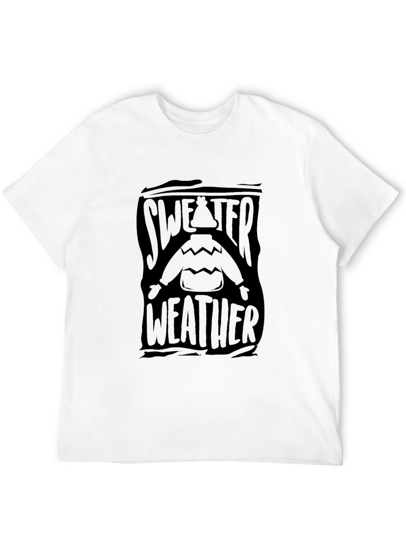 Black Sweater Weather T-Shirt - Black Graphic Tee view 12