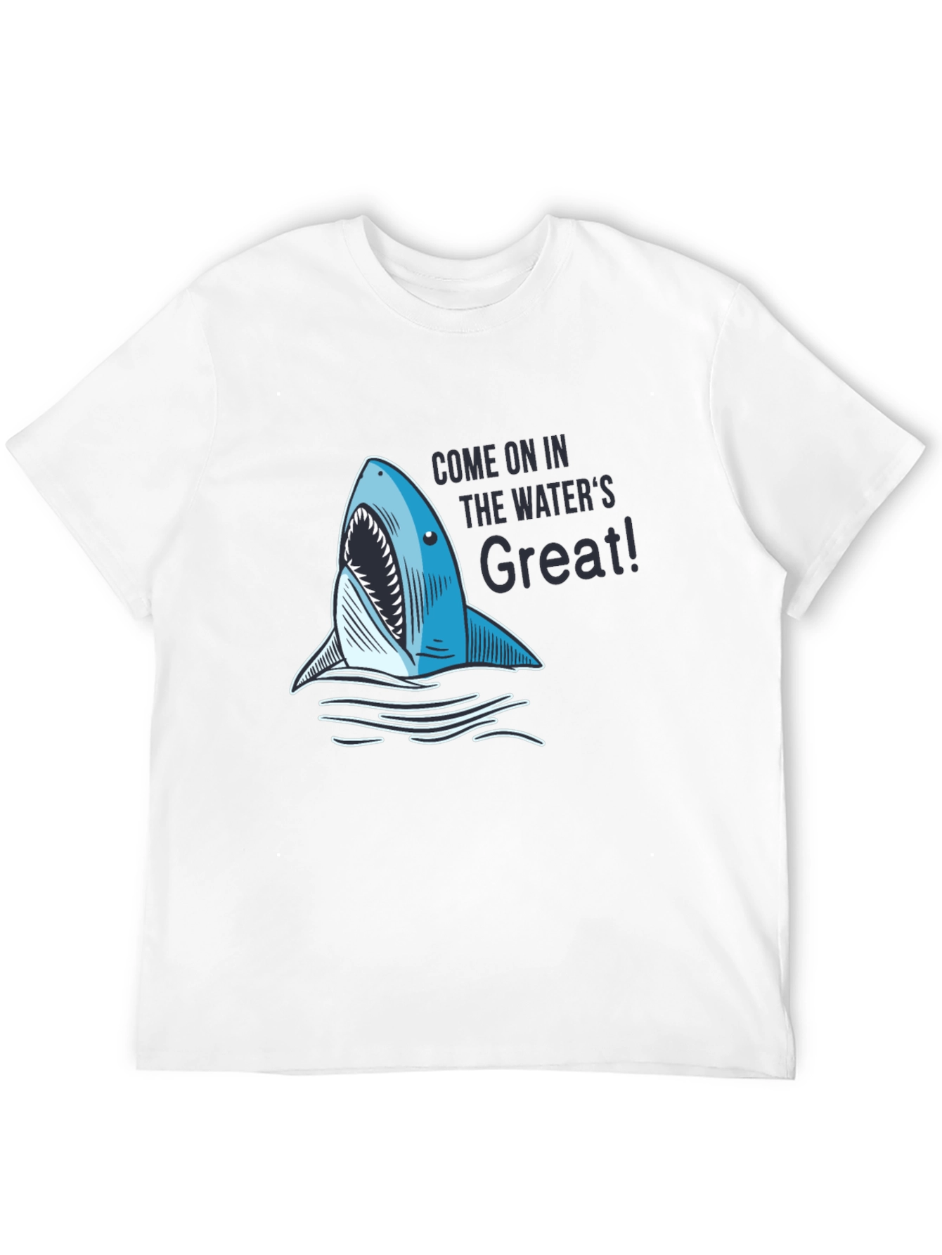 Black Shark Bite Tee - Come On In T-Shirt view 12