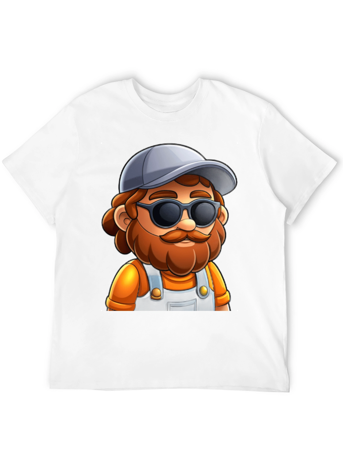 Cartoon Character Graphic Tee - Cool Carpenter Style - 12