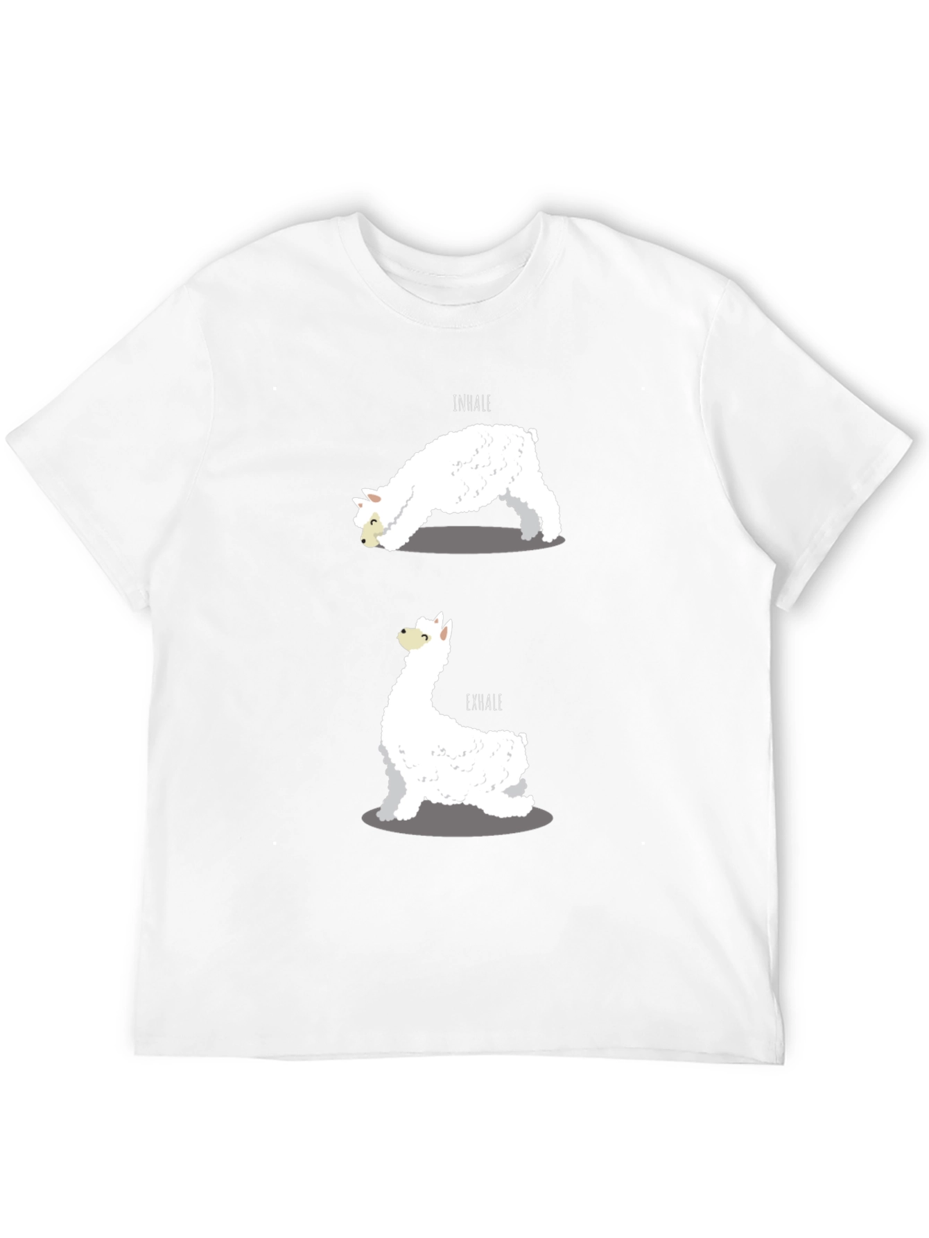 Black Llama Yoga T-Shirt view 12