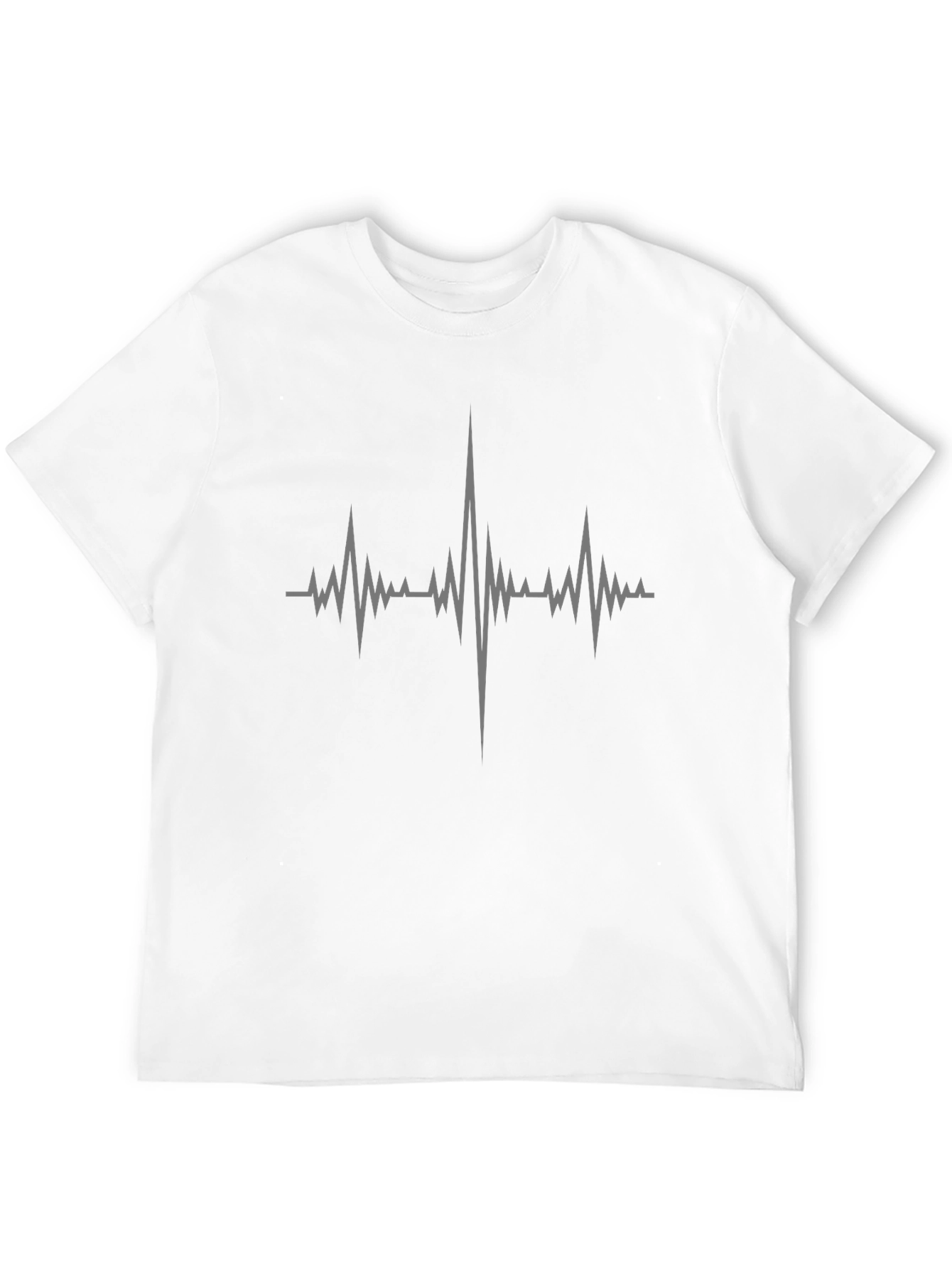 Black Heartbeat Graphic Tee - Black Cotton Comfort view 12