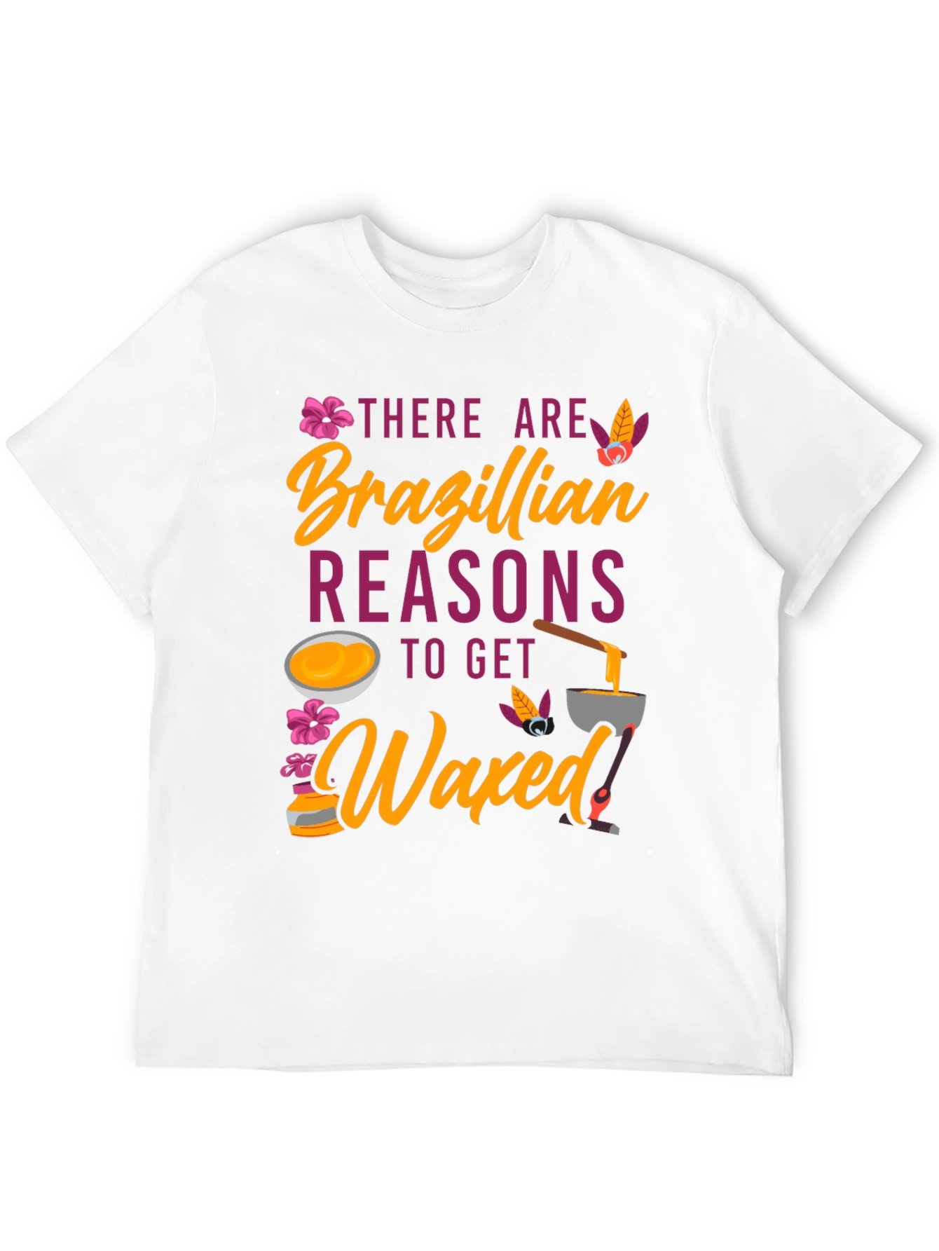 Black Brazilian Waxed T-Shirt Funny Spa Day Tee view 12