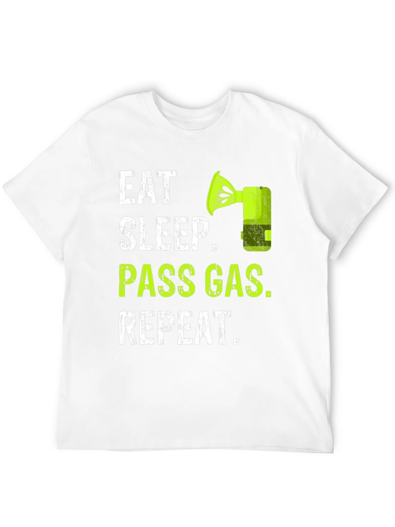 Black Eat Sleep Pass Gas Repeat Funny T-Shirt view 12