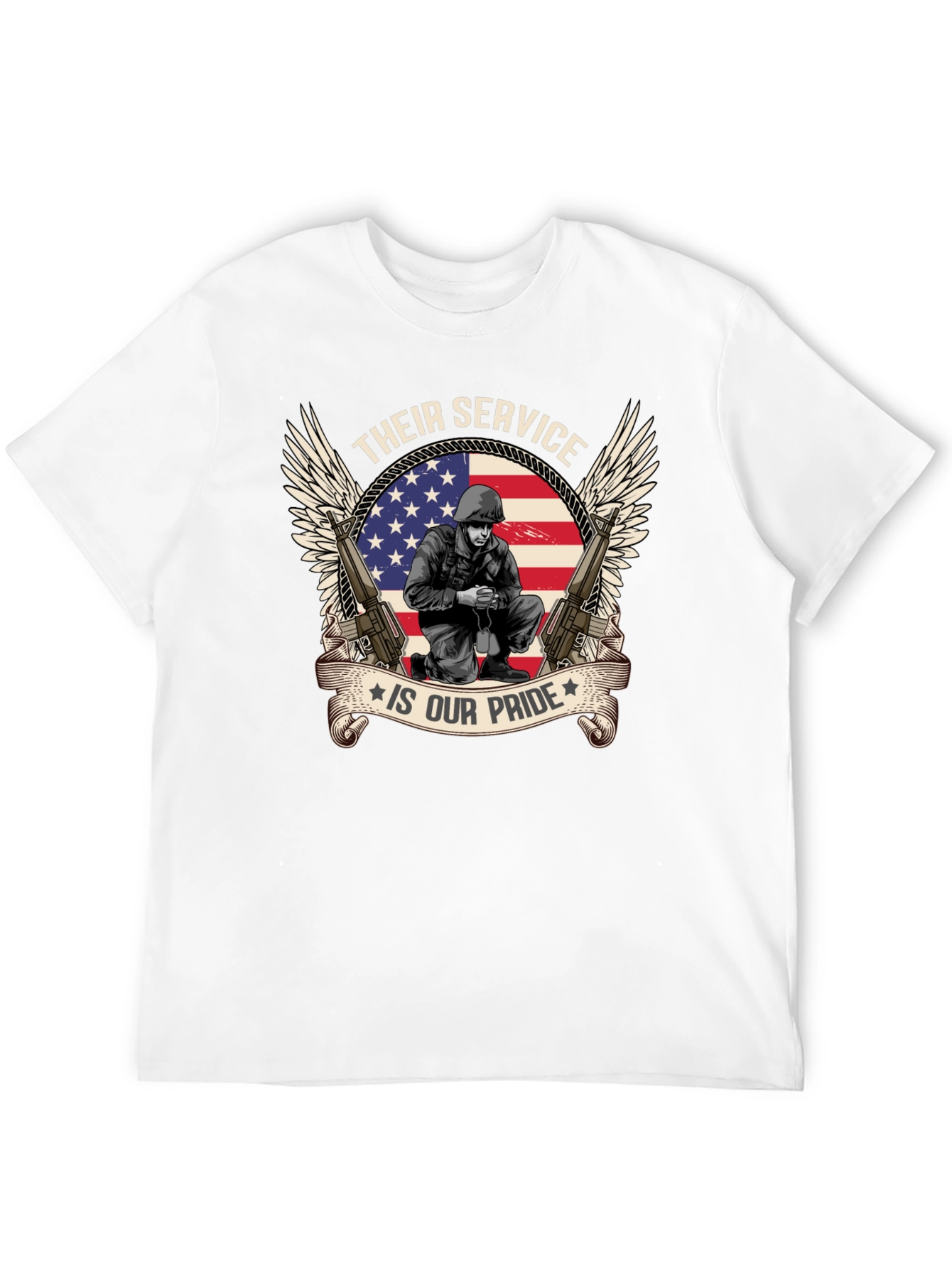 Patriotic T-Shirt - Their Service Is Our Pride - 12