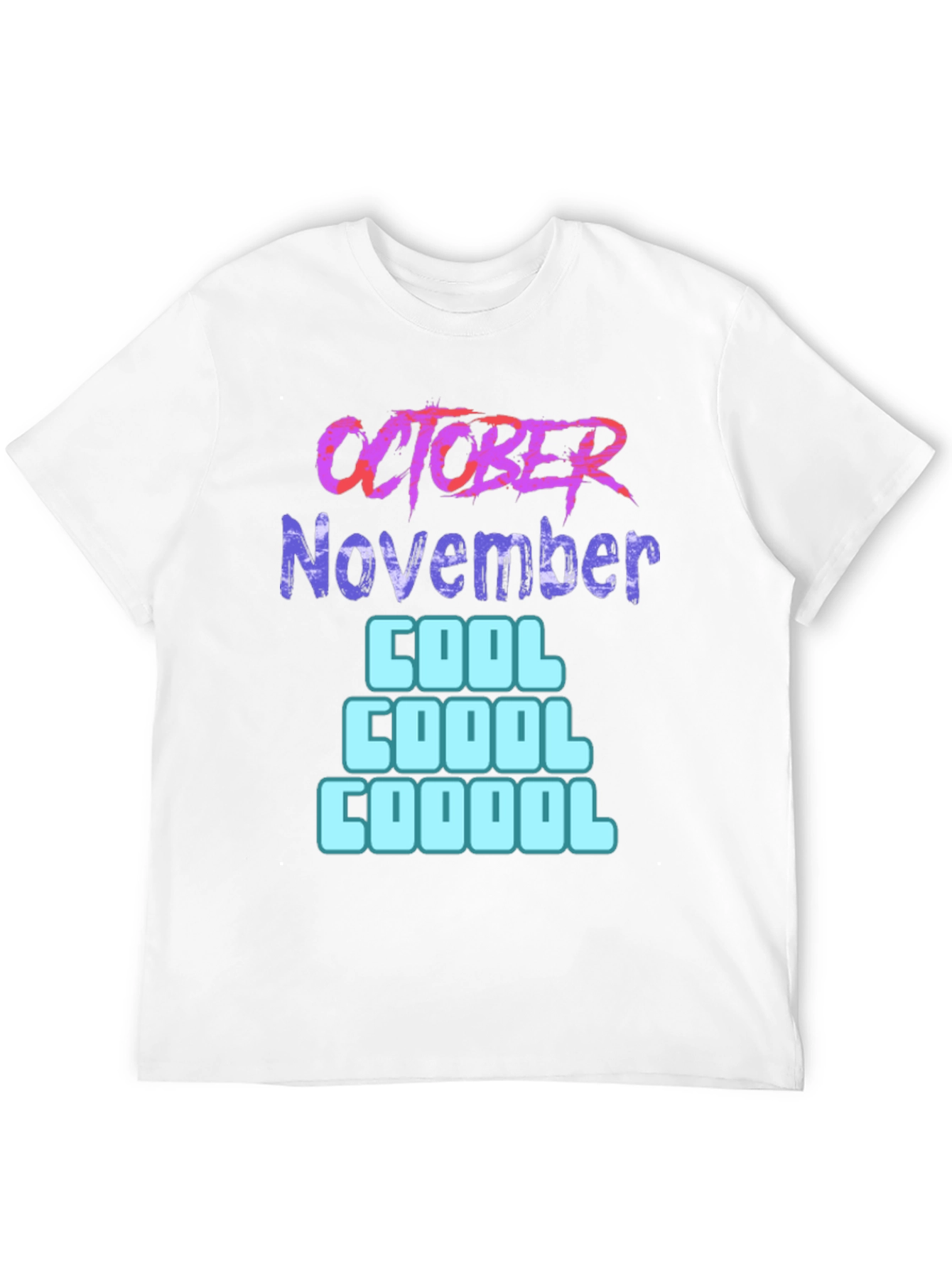 Black October November Cool Graphic T-Shirt view 12