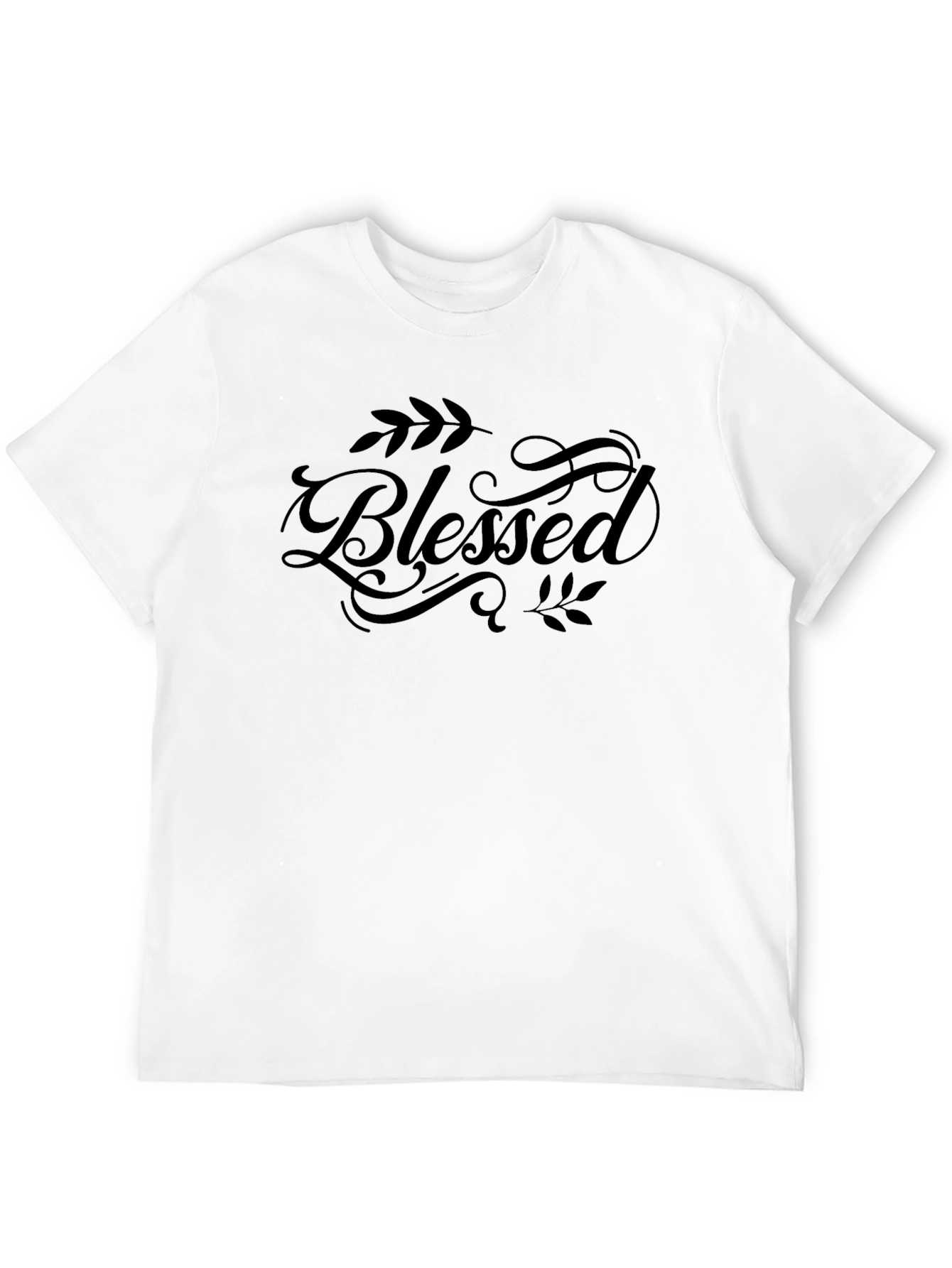 Black Blessed Graphic Tee - Stylish Comfort Fit T-Shirt view 12