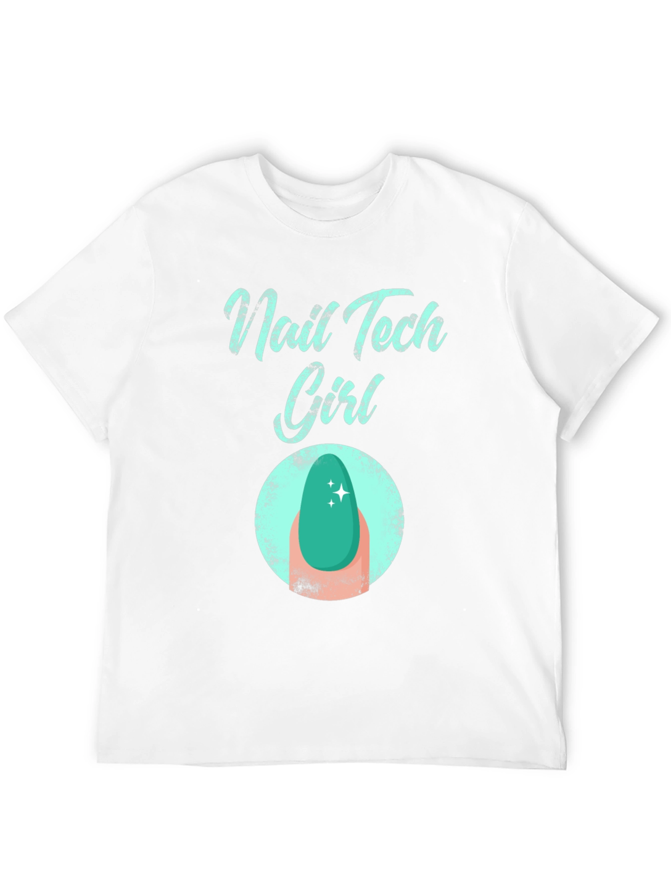 Black Nail Tech Girl T-Shirt - Fashionable Graphic Tee view 12