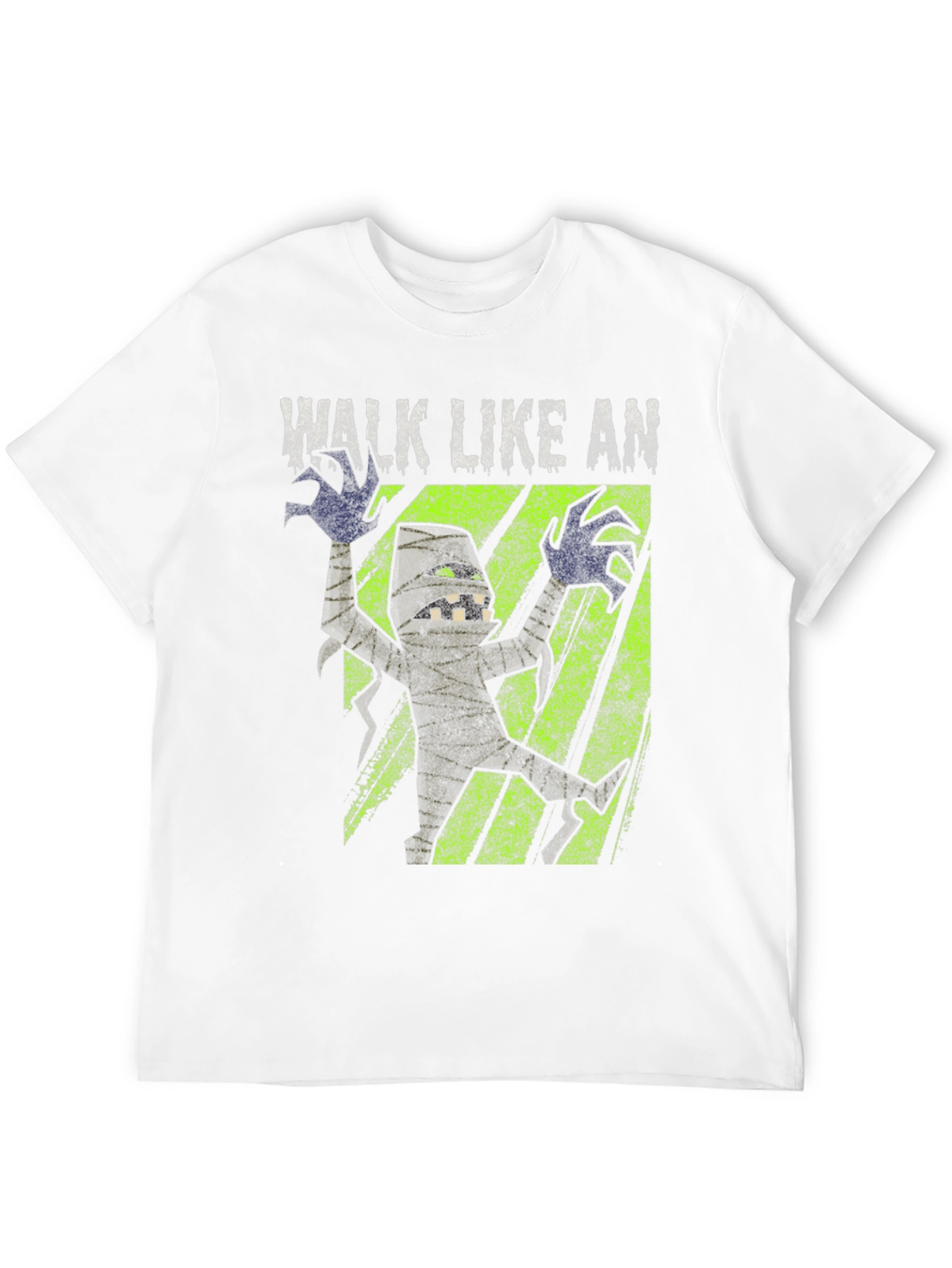 Black Walk Like An Egyptian Mummy Graphic T-Shirt view 12