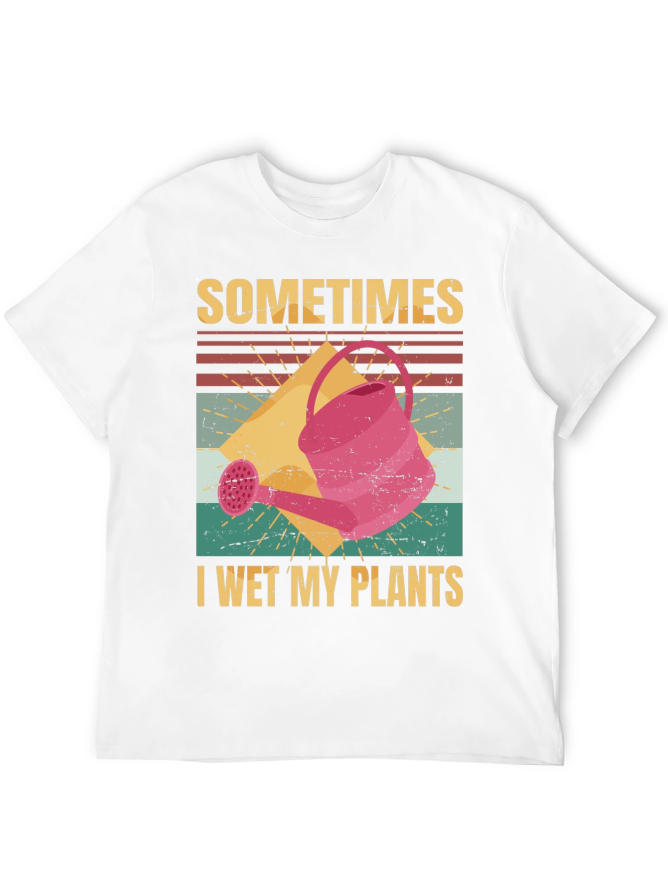 Black Funny Gardening T-Shirt - I Wet My Plants view 12
