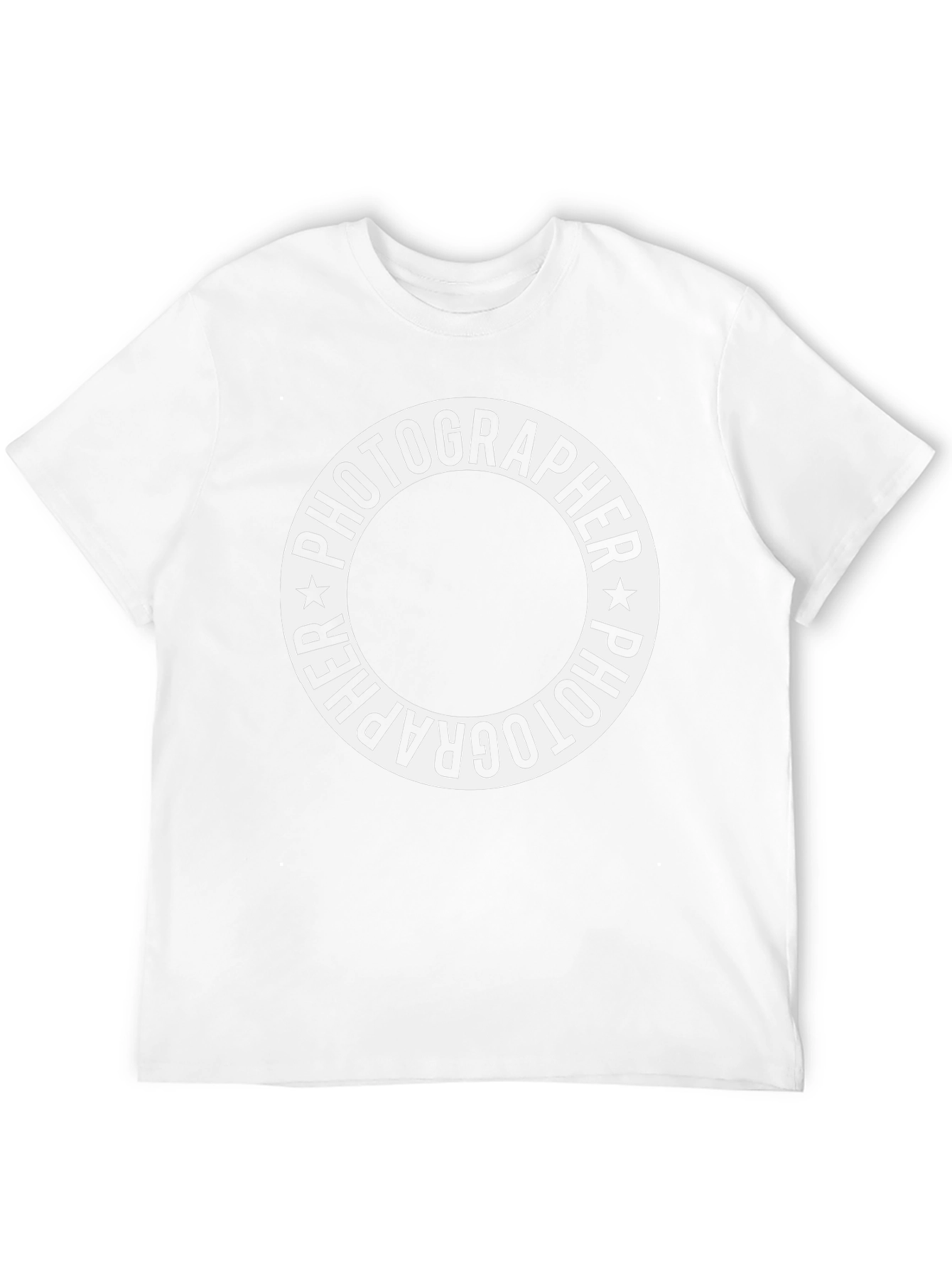 Black Photographer Circle Graphic T-Shirt view 12