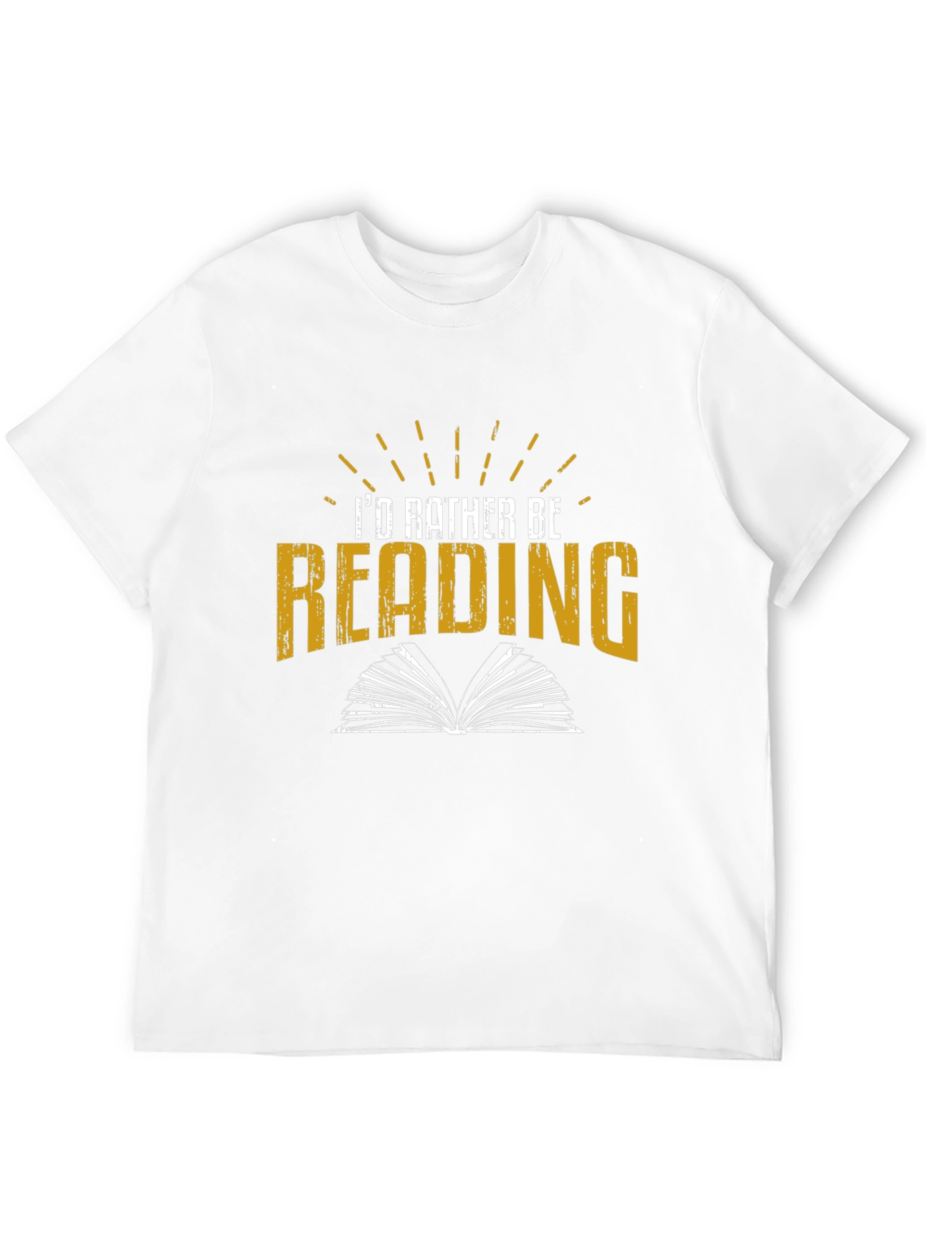 Black I'd Rather Be Reading T-Shirt view 12