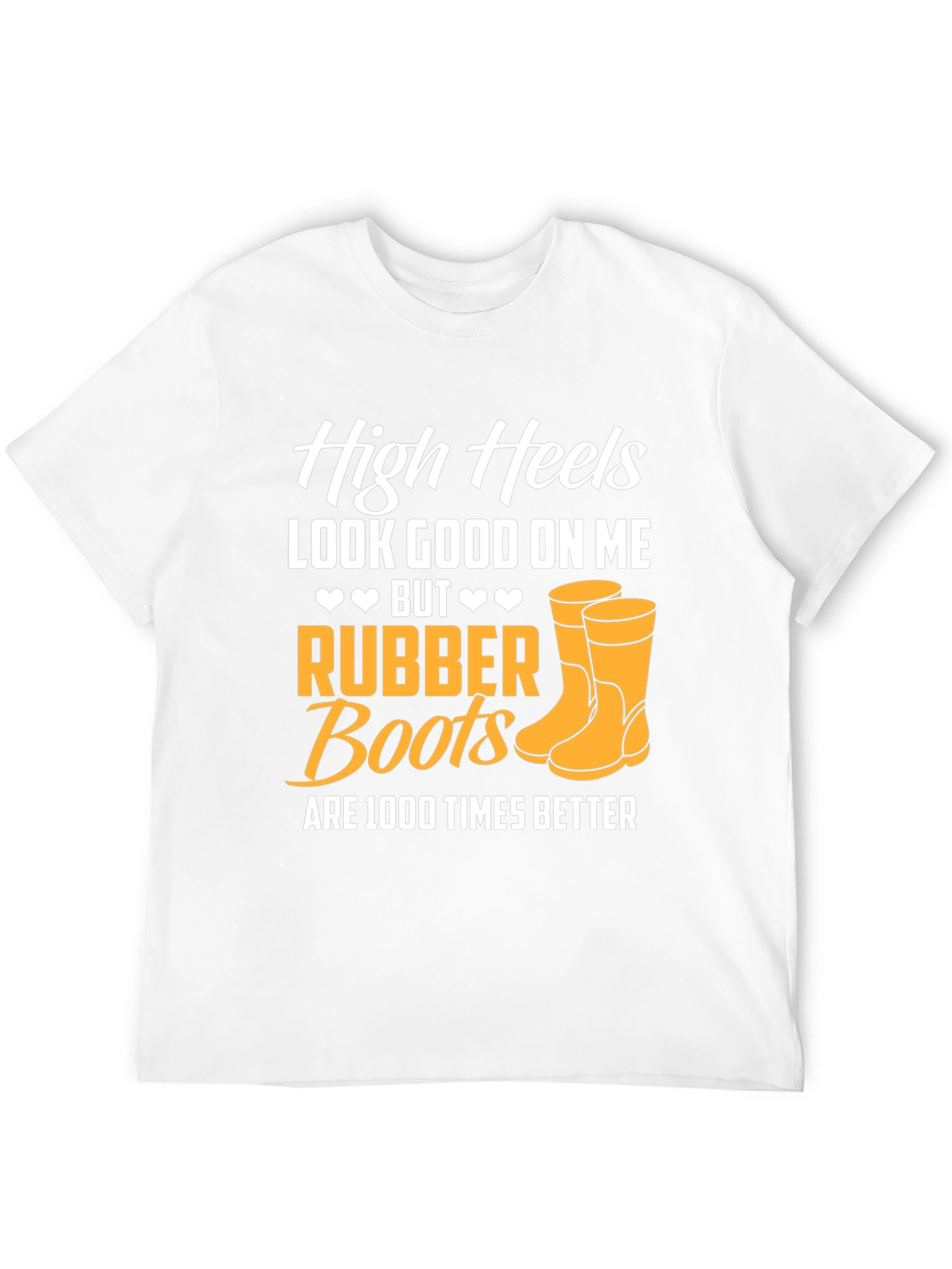 Black Rubber Boots Graphic T-Shirt view 12