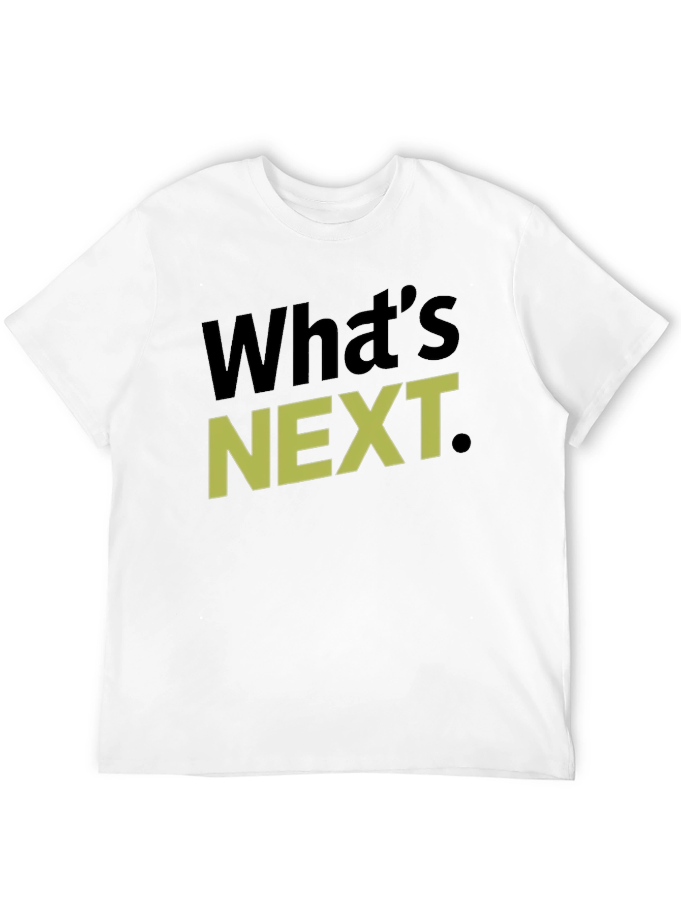Black What's Next T-Shirt, Graphic Tee, Casual Wear view 12